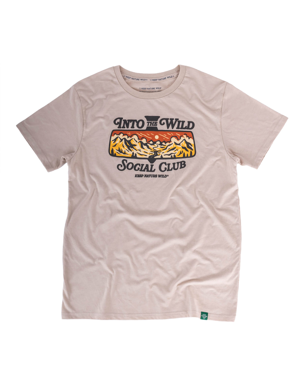 Keep Nature Wild Tee Into the Wild Social Club | Unisex Tee | Heather Tan