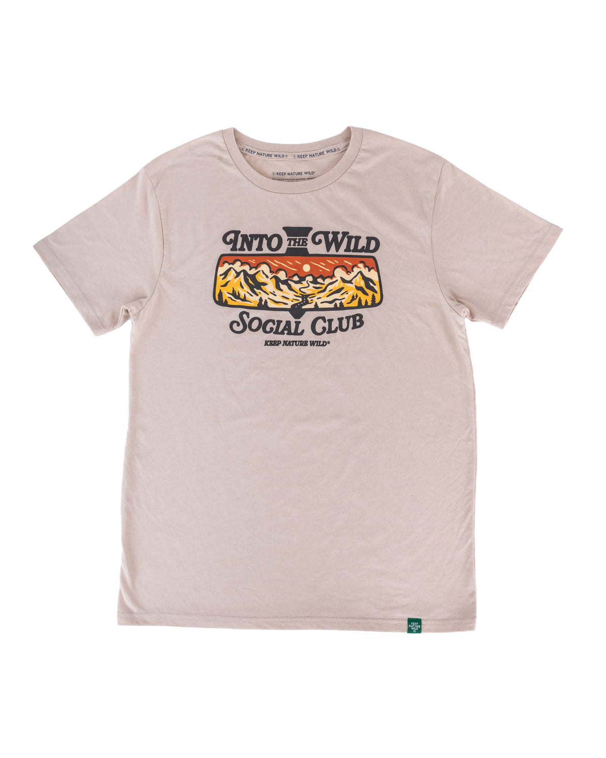 Keep Nature Wild Tee Into the Wild Social Club | Unisex Tee | Heather Tan