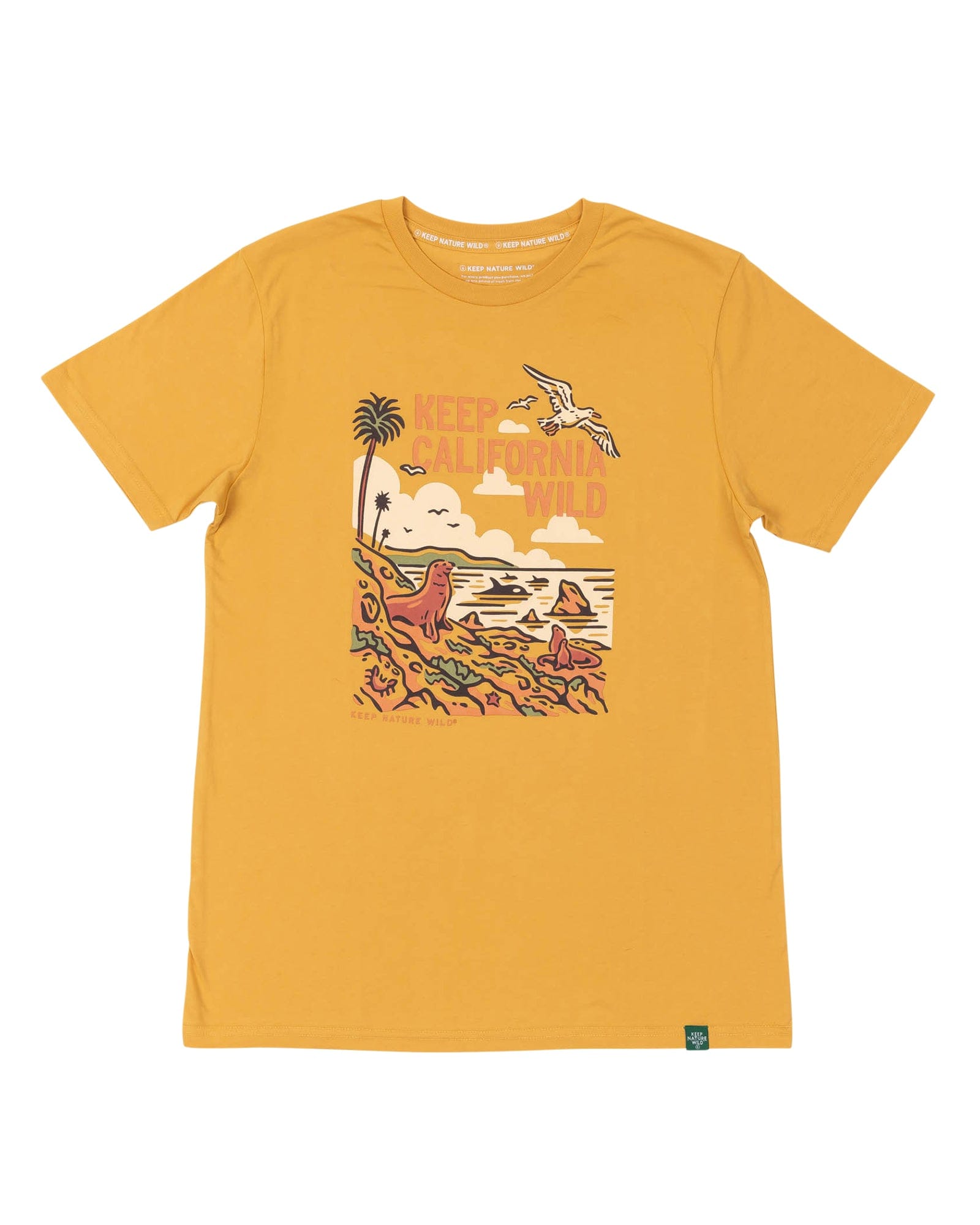 Keep Nature Wild Tee Keep California Wild Unisex Tee | Mustard