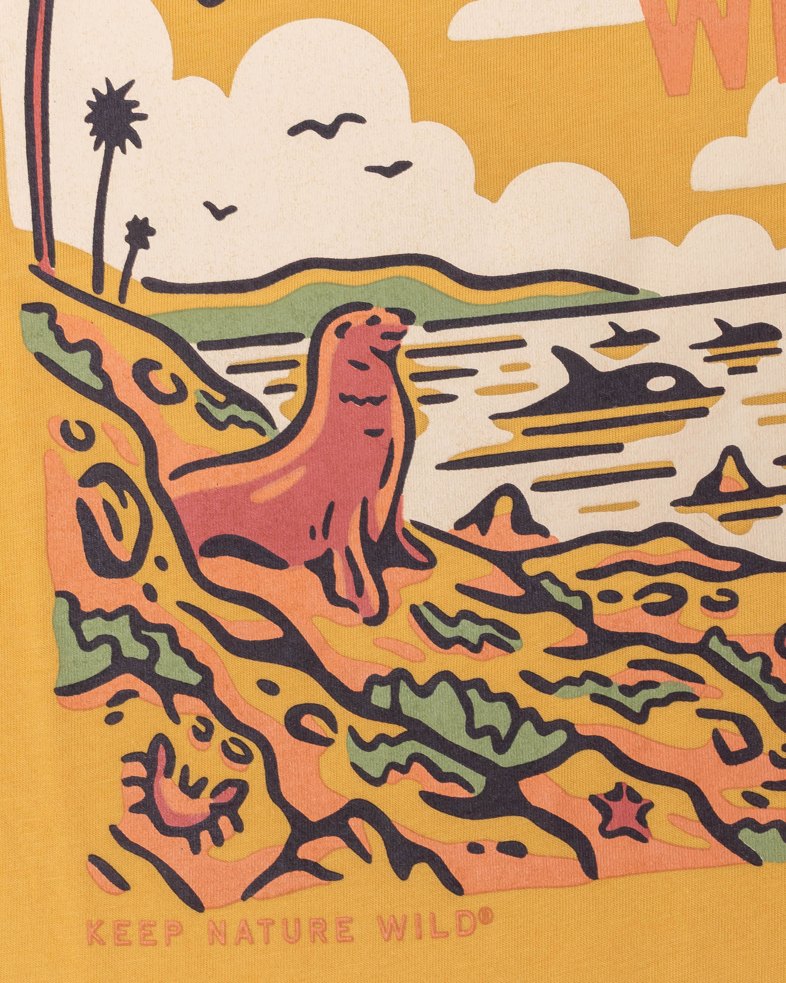 Keep Nature Wild Tee Keep California Wild Unisex Tee | Mustard