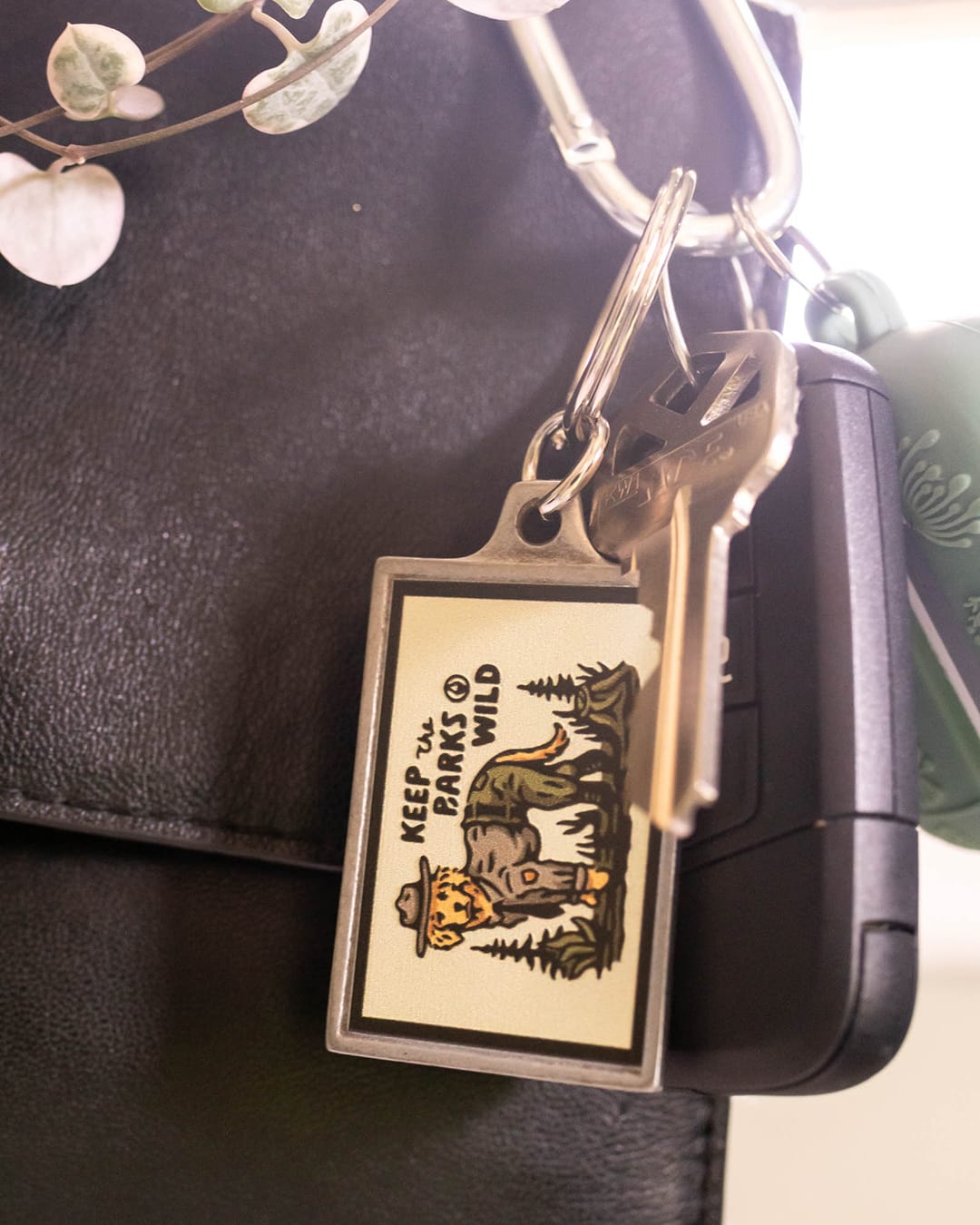 Keep Nature Wild Key Ring Keep The Barks Wild | Pewter Key Ring