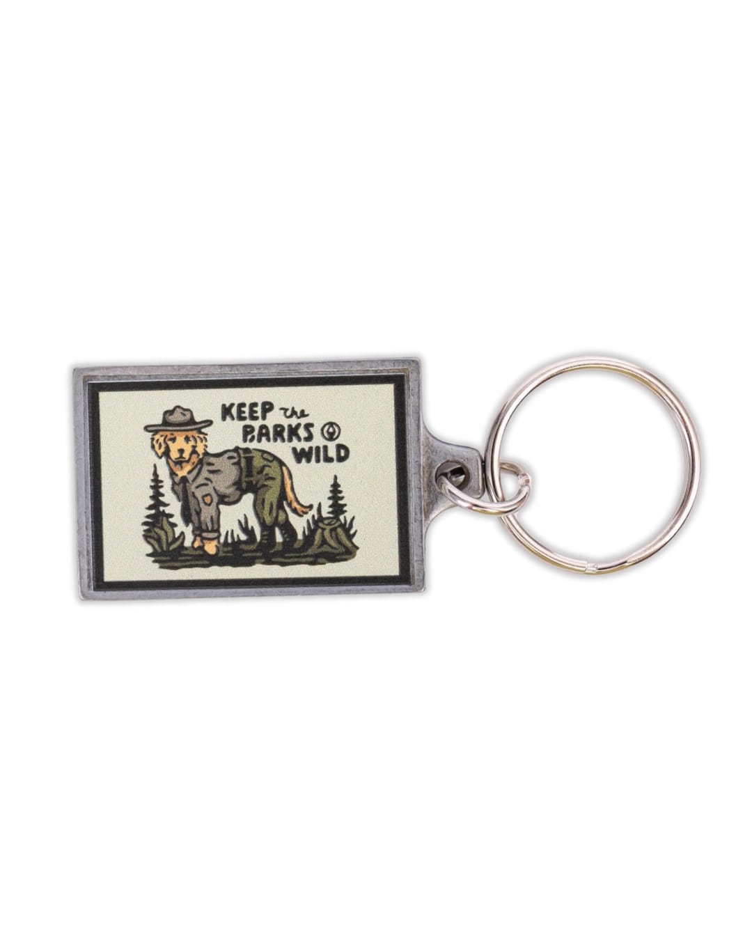 Keep Nature Wild Key Ring Keep The Barks Wild | Pewter Key Ring