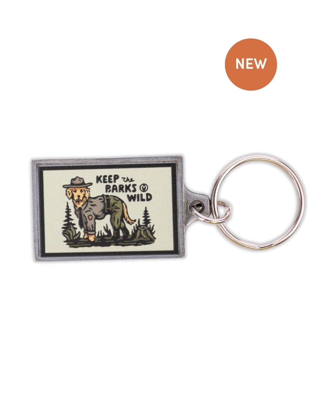 Keep Nature Wild Key Ring Keep The Barks Wild | Pewter Key Ring