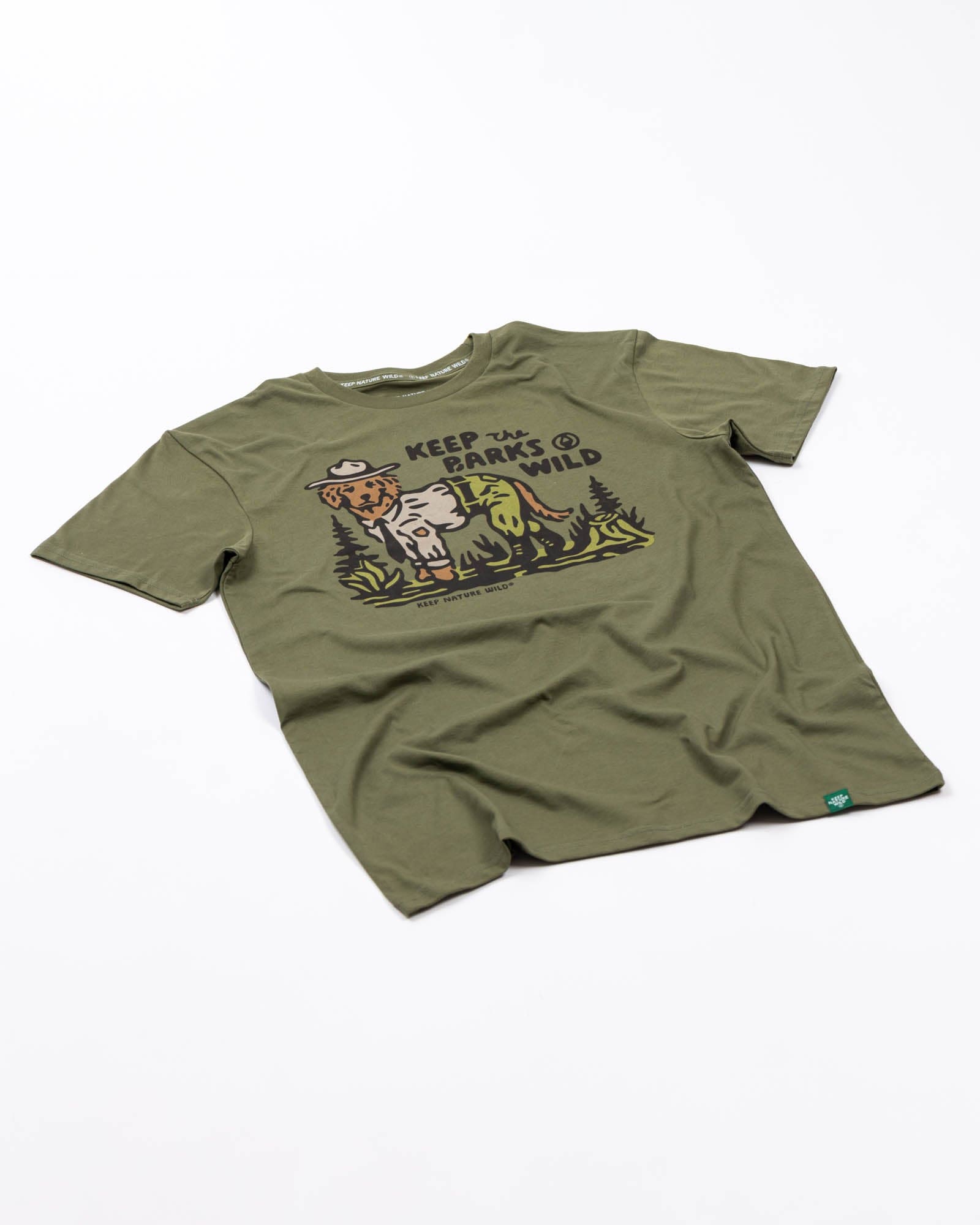 Keep Nature Wild Tee Keep the Barks Wild Unisex Tee | Olive