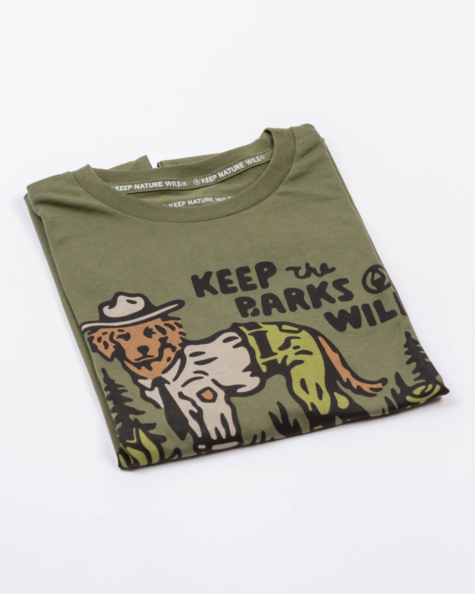 Keep Nature Wild Tee Keep the Barks Wild Unisex Tee | Olive