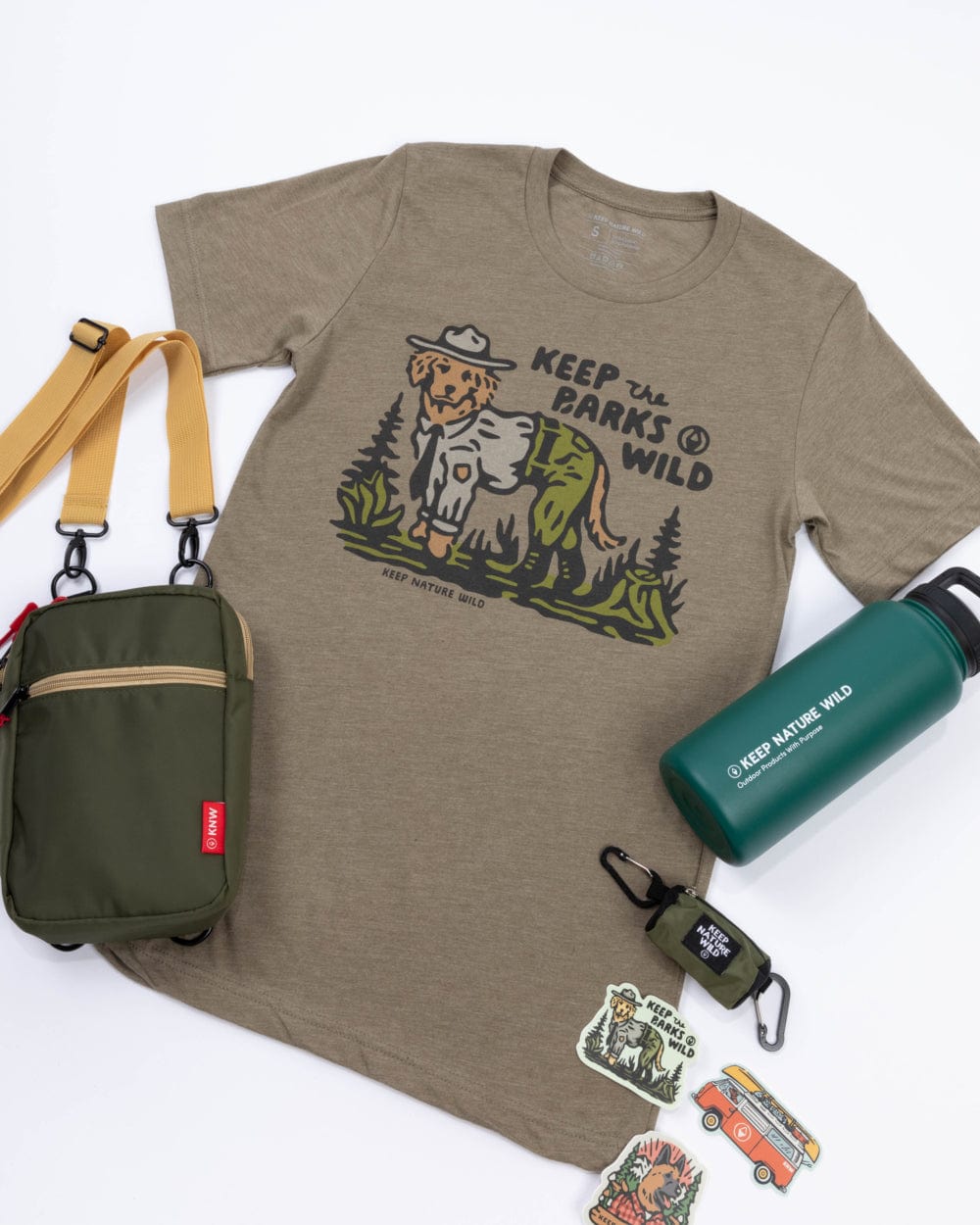 Keep Nature Wild Tee Keep the Barks Wild Unisex Tee | Olive