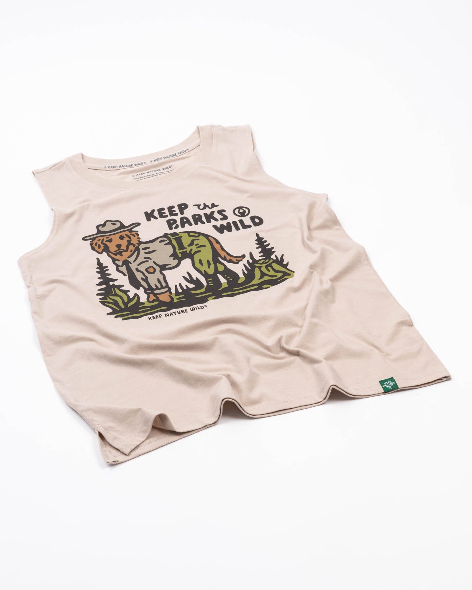Keep Nature Wild Tank Keep the Barks Wild Women's Muscle Tank | Heather Tan