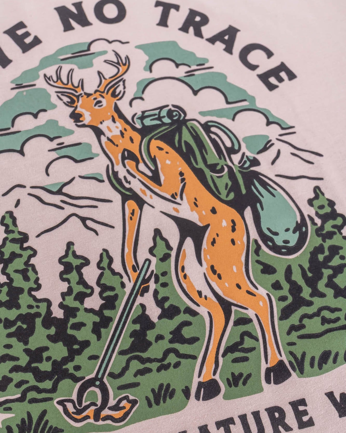 Keep Nature Wild Tee Leave No Trace By KNW | Unisex Tee | Heather Tan