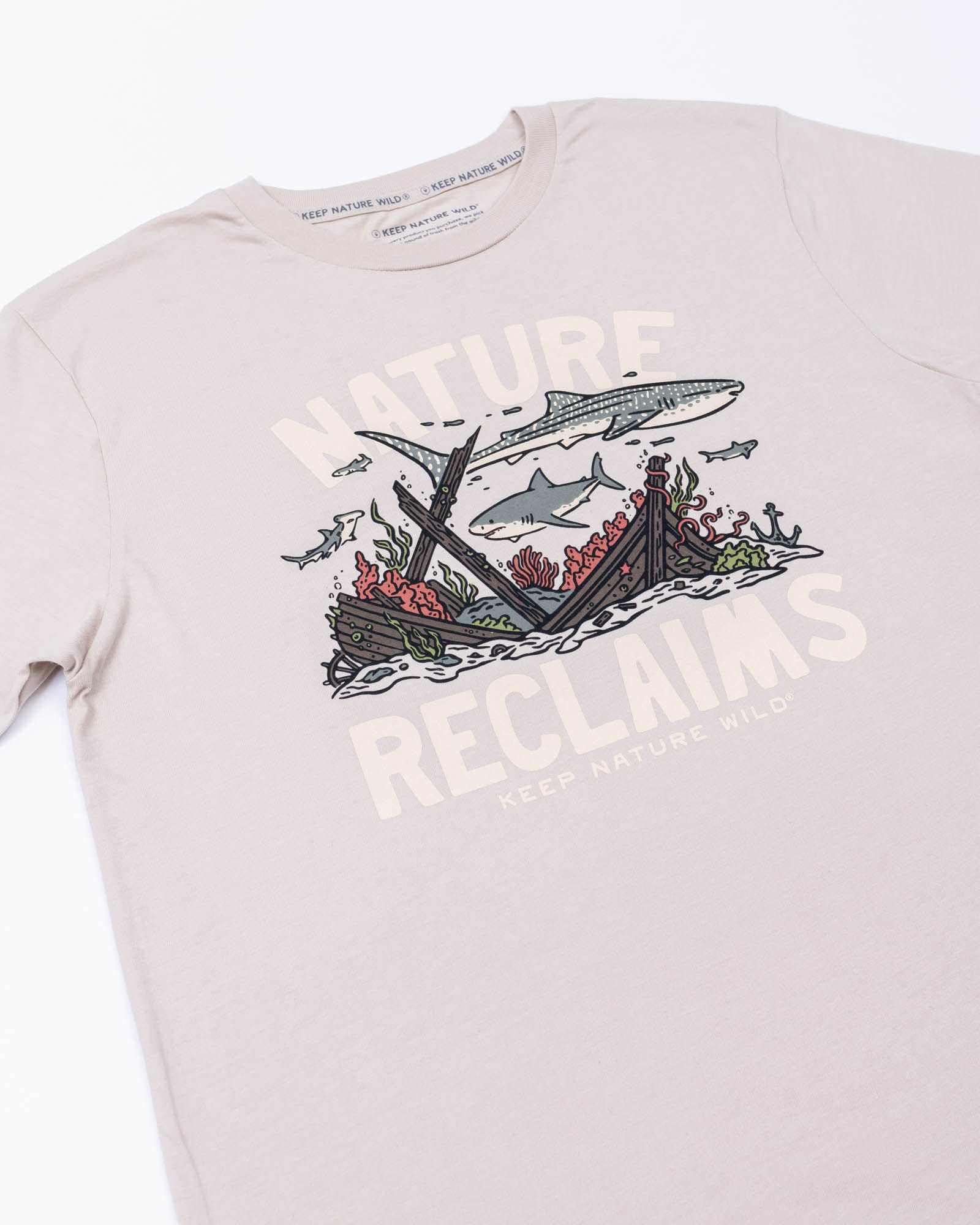 Keep Nature Wild Tee Nature Reclaims Unisex Tee | Heather Tan