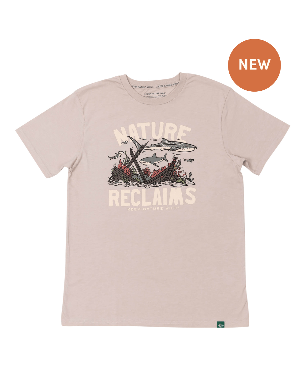 Keep Nature Wild Tee Nature Reclaims Unisex Tee | Heather Tan
