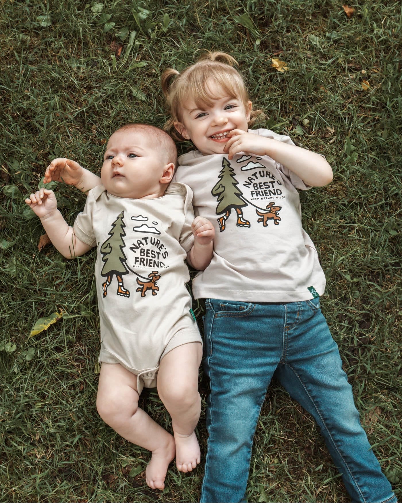 Keep Nature Wild Kids Nature's Best Friend Toddler Tee | Heather Tan