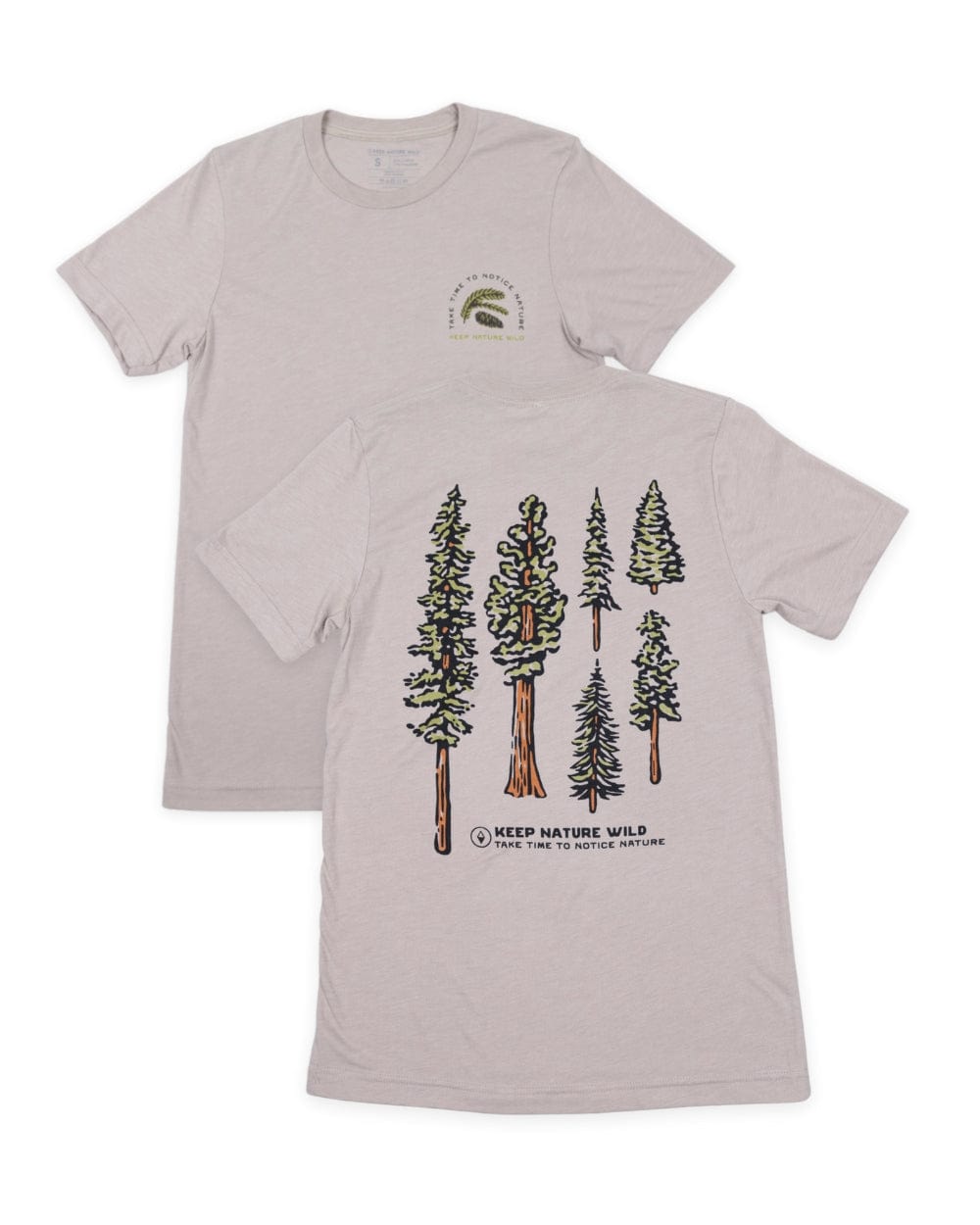 Keep Nature Wild Tee Nature Study Conifers Unisex Tee | Heather Tan