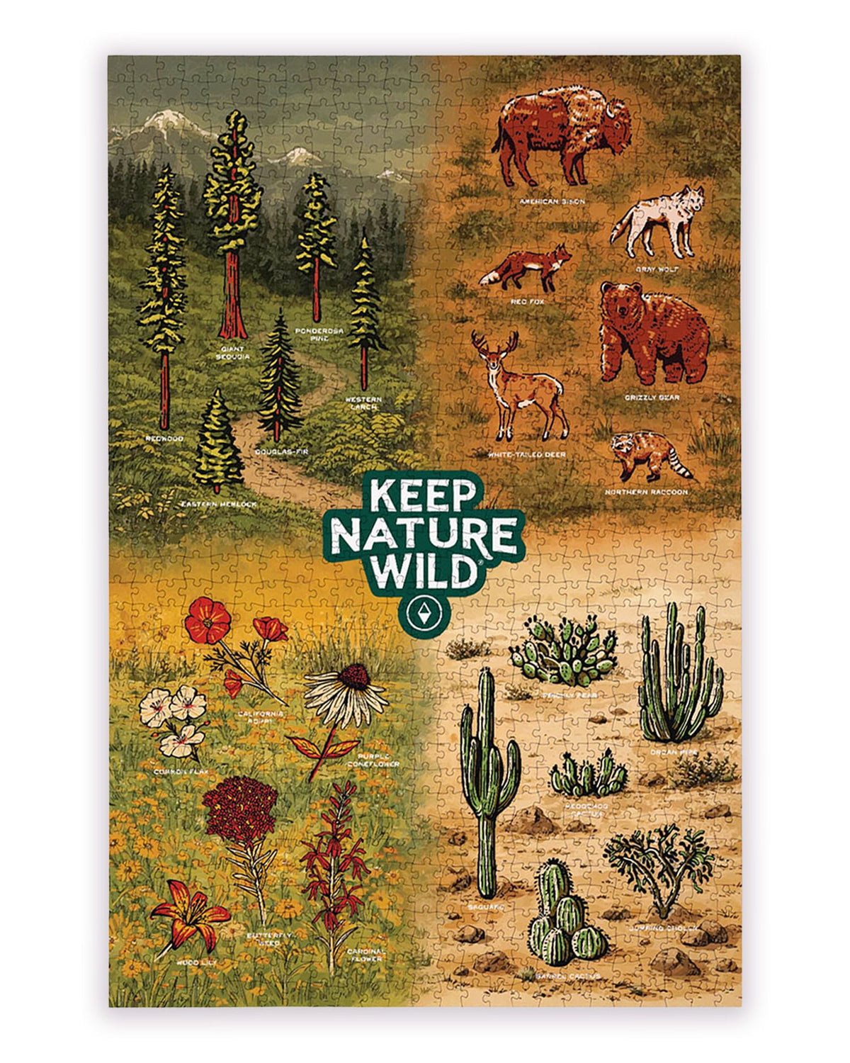 Keep Nature Wild Puzzle Nature Study Puzzle | 18.5 x 27.75" | 1000 Piece