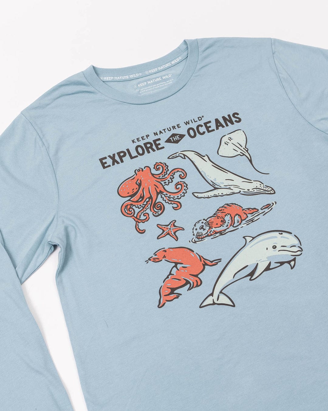 Keep Nature Wild Long Sleeve Nature Study West Coast Unisex Long Sleeve Shirt | Morning Mist