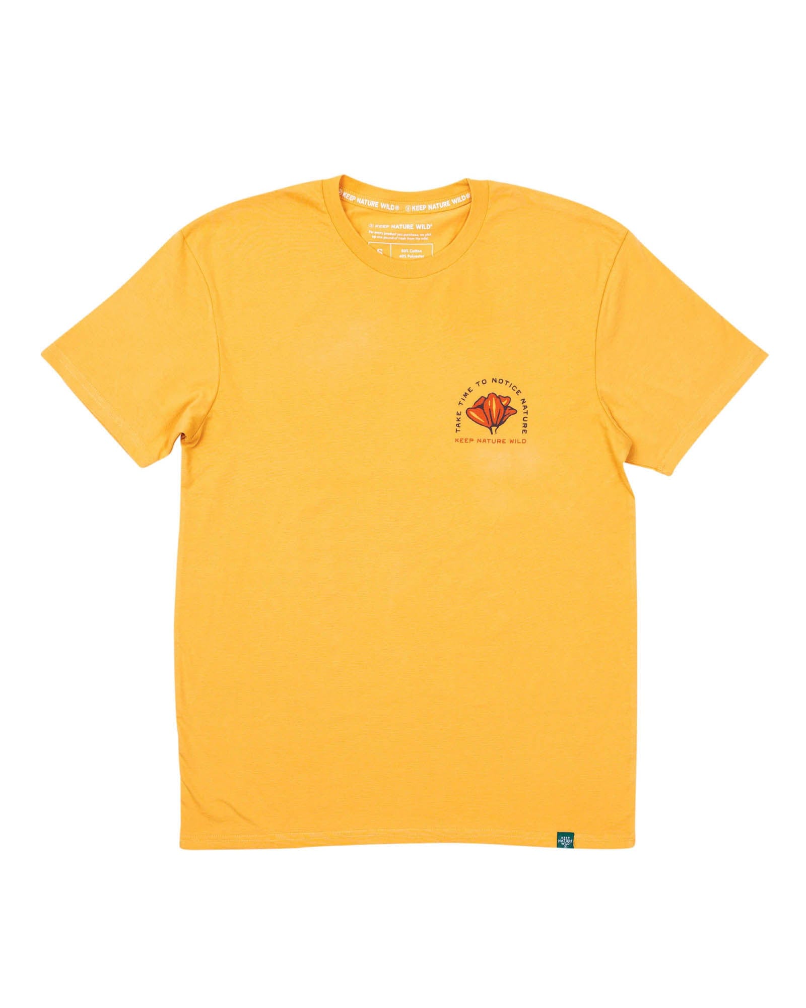 Keep Nature Wild Tee Nature Study Wildflowers Unisex Tee | Mustard