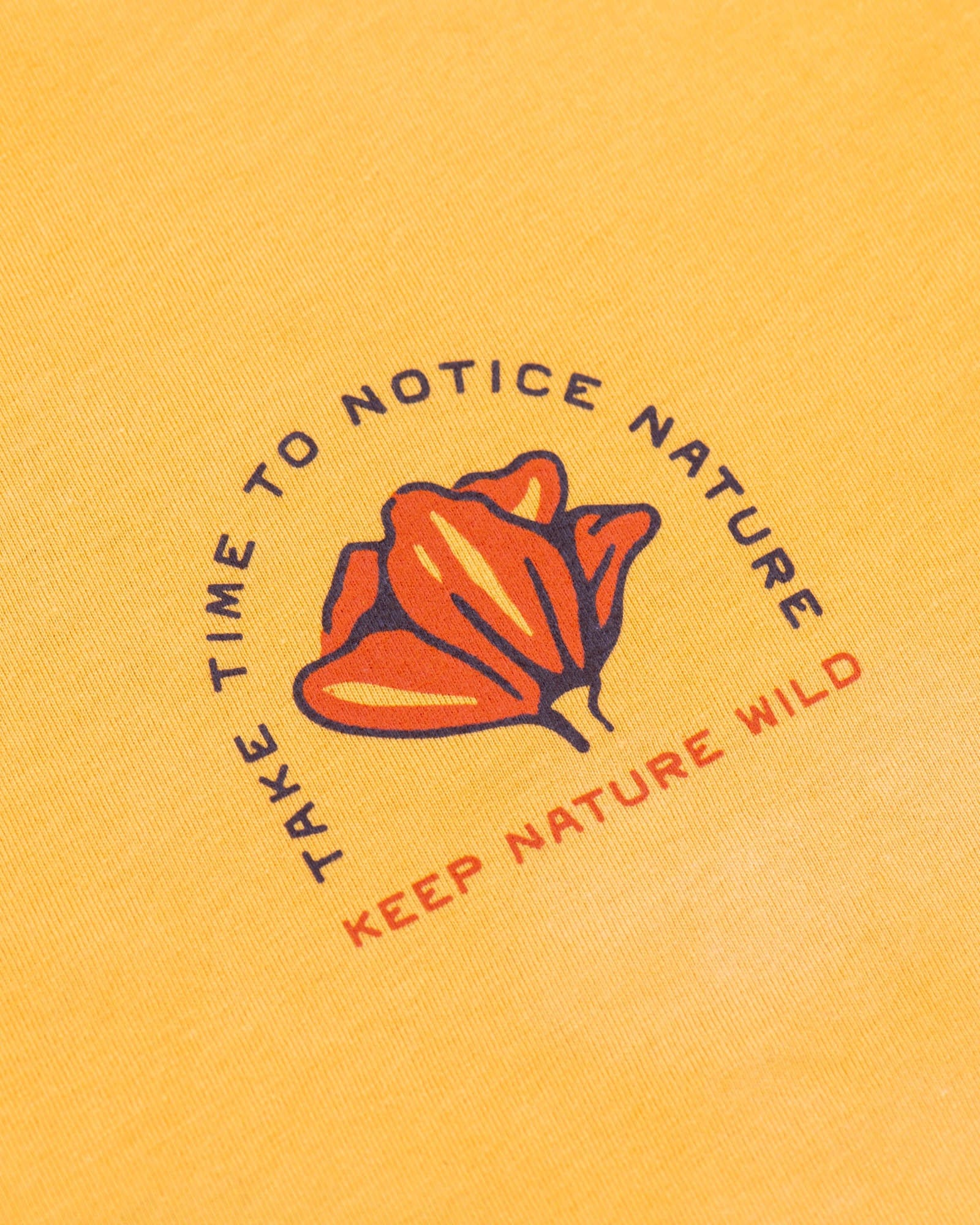 Keep Nature Wild Tee Nature Study Wildflowers Unisex Tee | Mustard