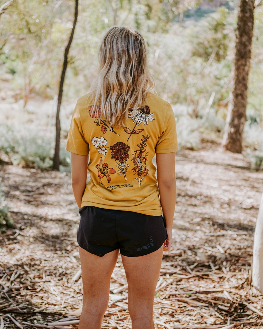 Keep Nature Wild Tee Nature Study Wildflowers Unisex Tee | Mustard
