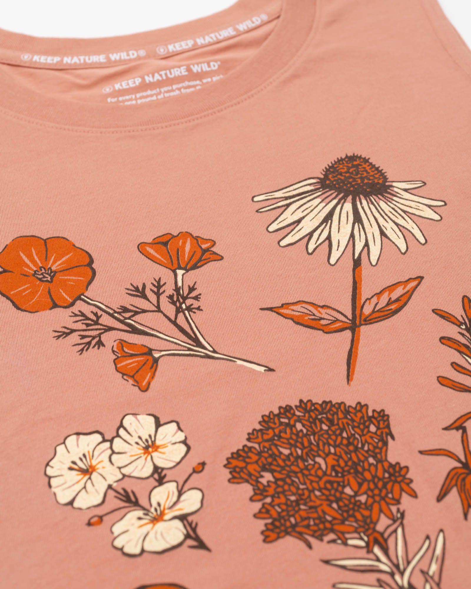 Keep Nature Wild Tank Nature Study Wildflowers Women's Muscle Tank | Canyon Rose