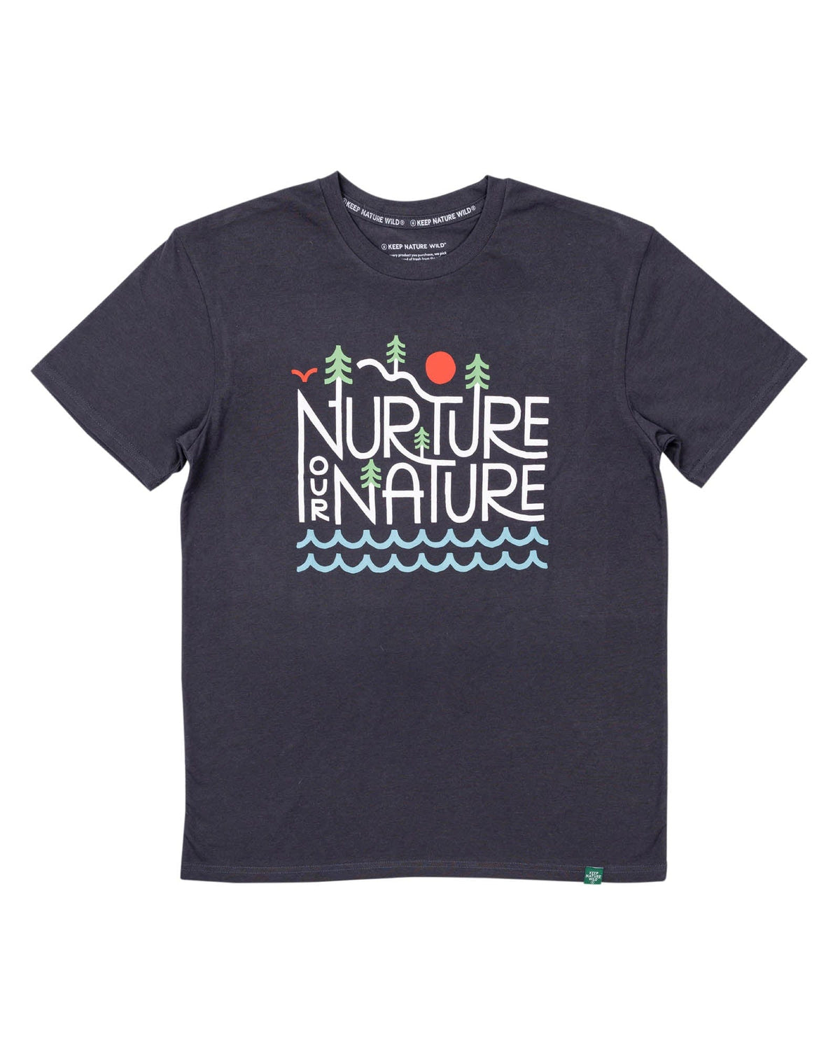 Nurture Our Nature Unisex Tee | Coal