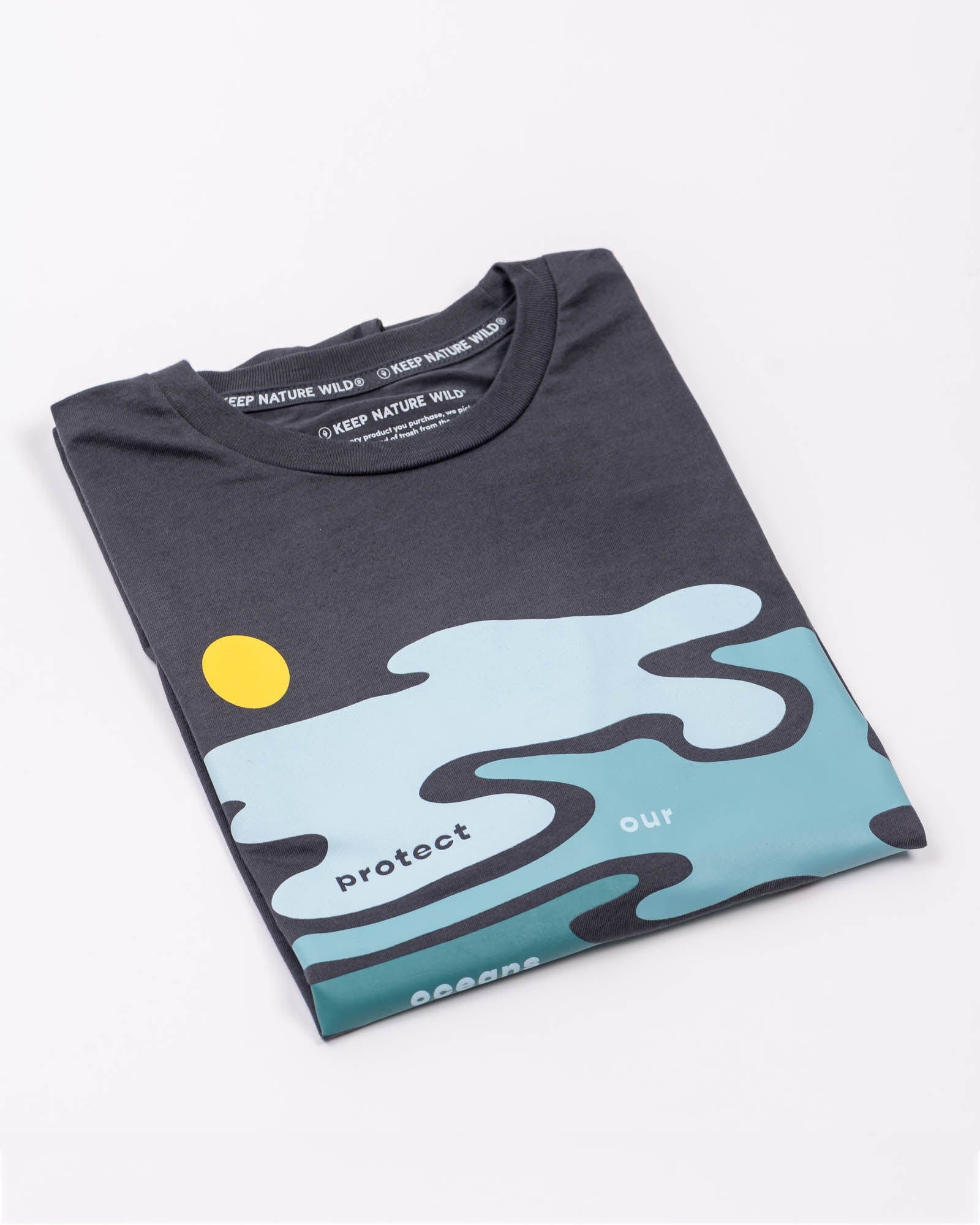 Keep Nature Wild Tee Protect Our Oceans Unisex Tee | Coal