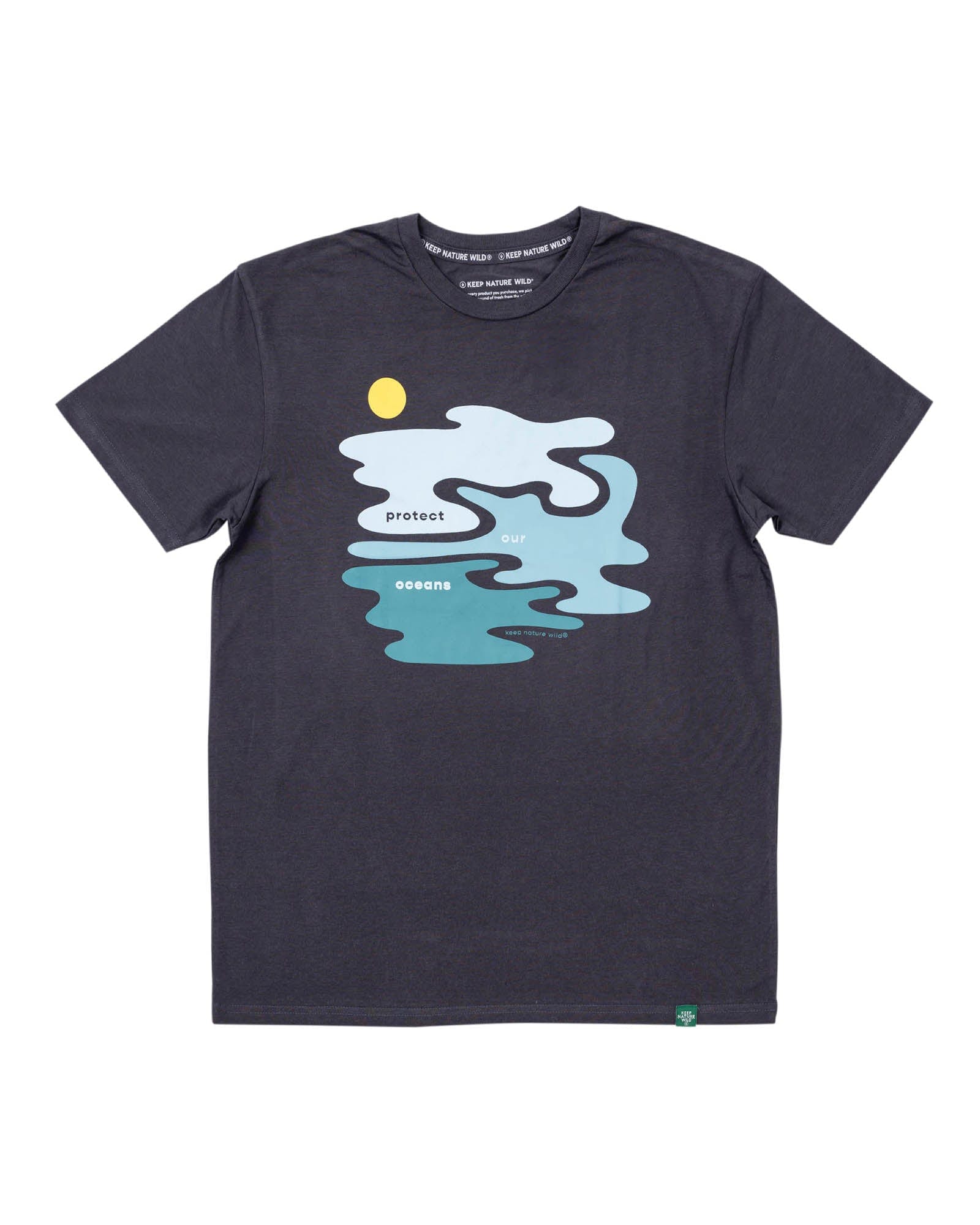 Keep Nature Wild Tee Protect Our Oceans Unisex Tee | Coal