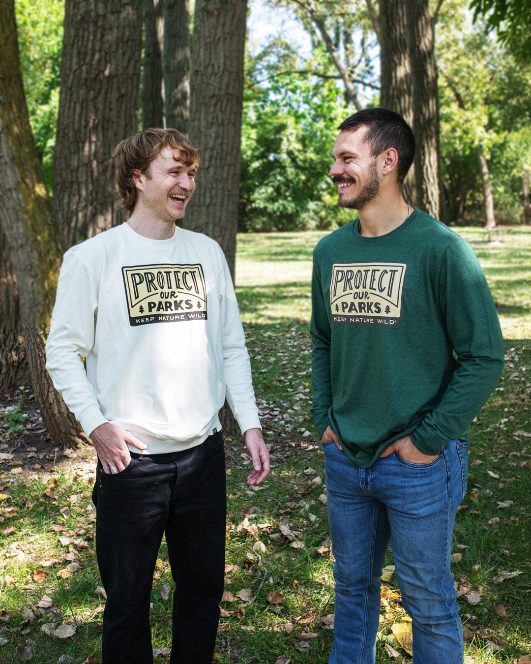 Keep Nature Wild Long Sleeve Protect Our Parks Unisex Long Sleeve Shirt | Heather Forest
