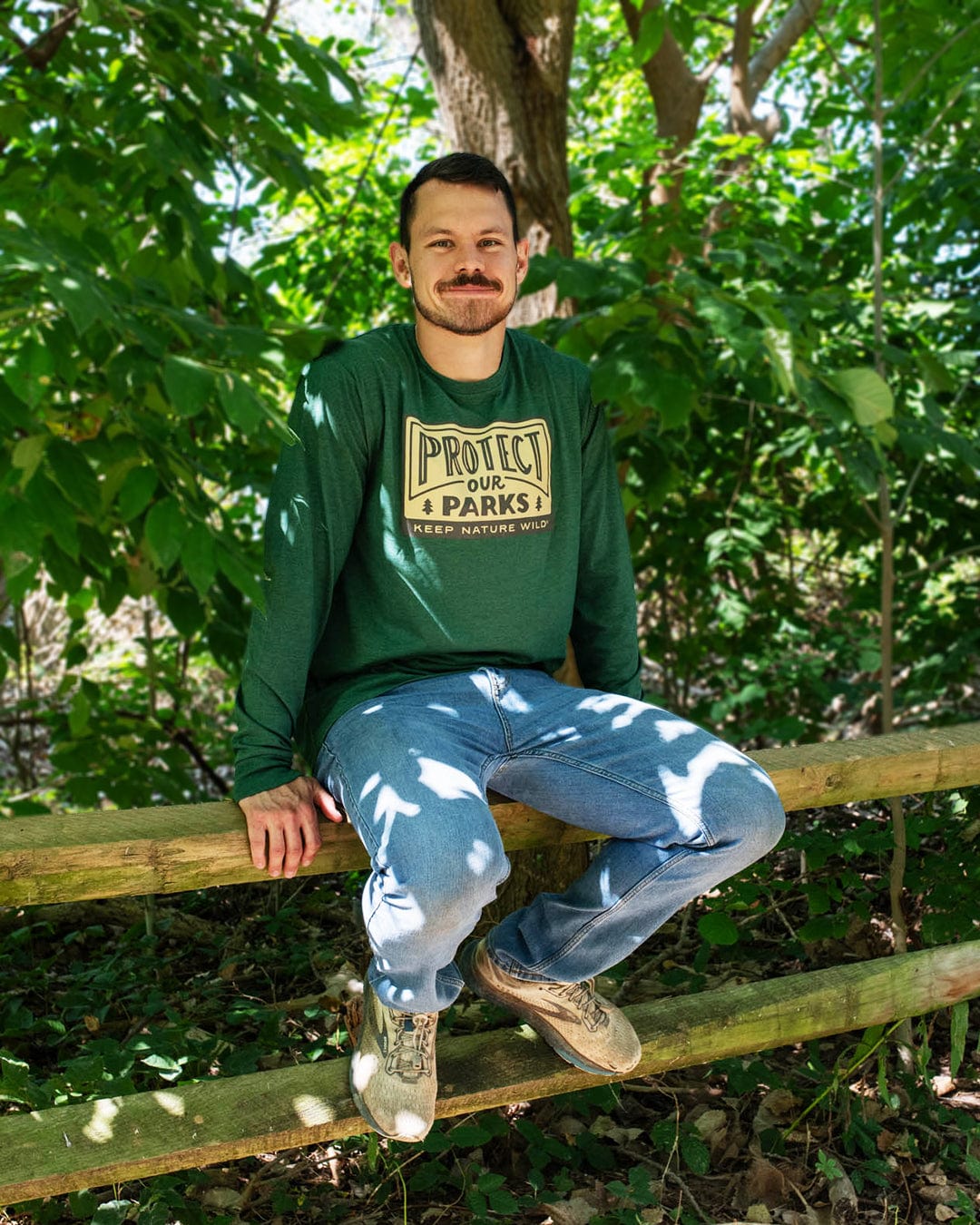 Keep Nature Wild Long Sleeve Protect Our Parks Unisex Long Sleeve Shirt | Heather Forest