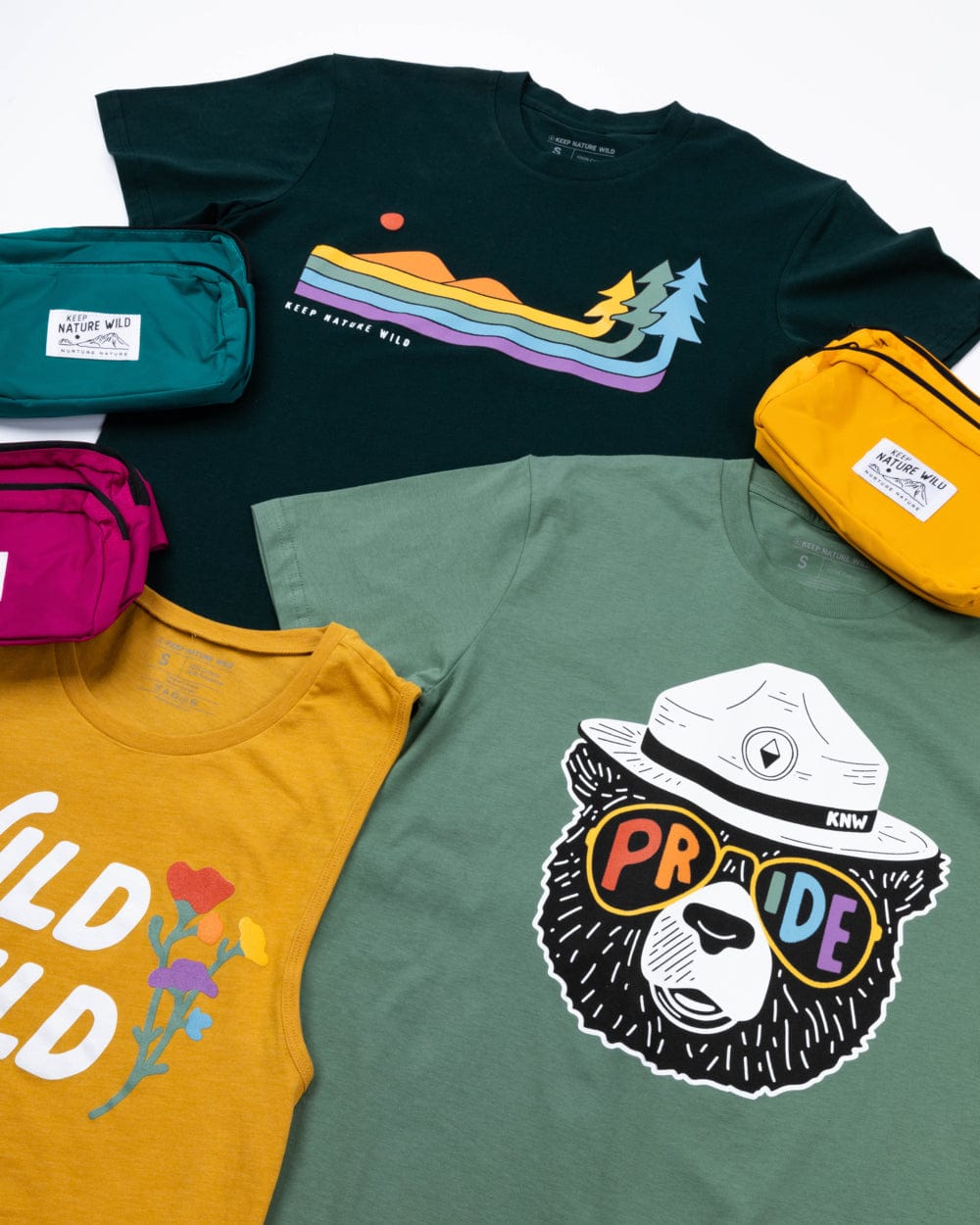 Keep Nature Wild Tee Retro Pride Unisex Tee | Pine