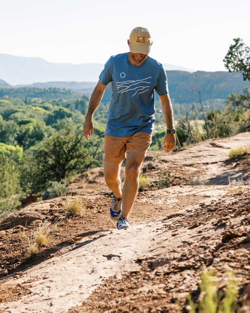Keep Nature Wild Rising Sun Unisex Tee | Slate Blue