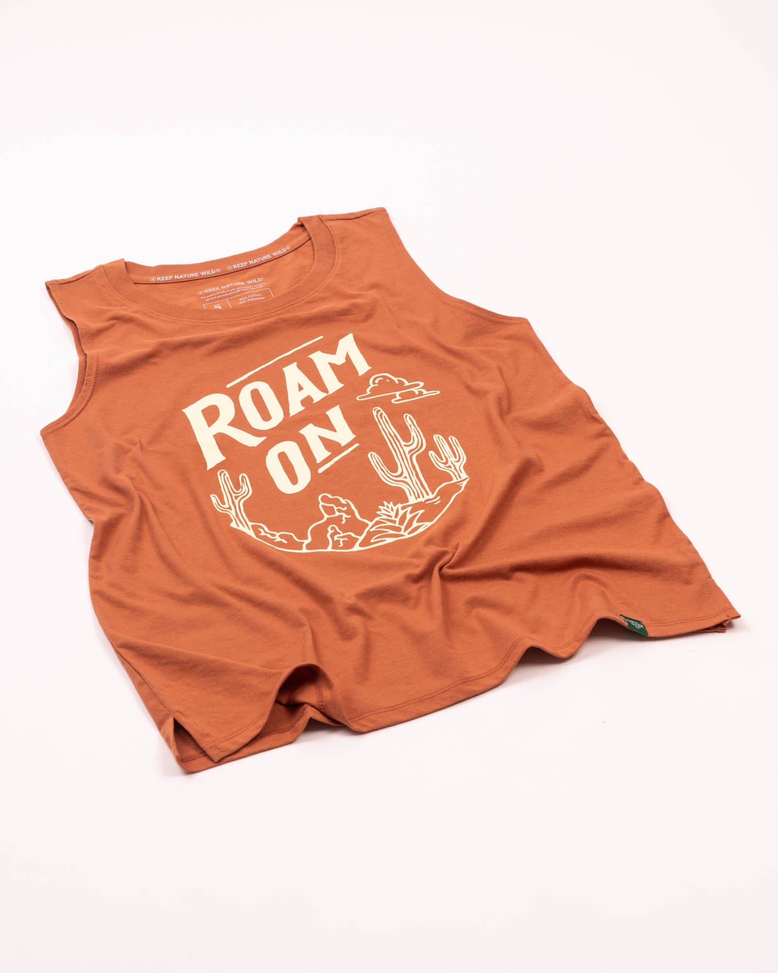 Keep Nature Wild Tank Roam On Women's Muscle Tank | Redwood