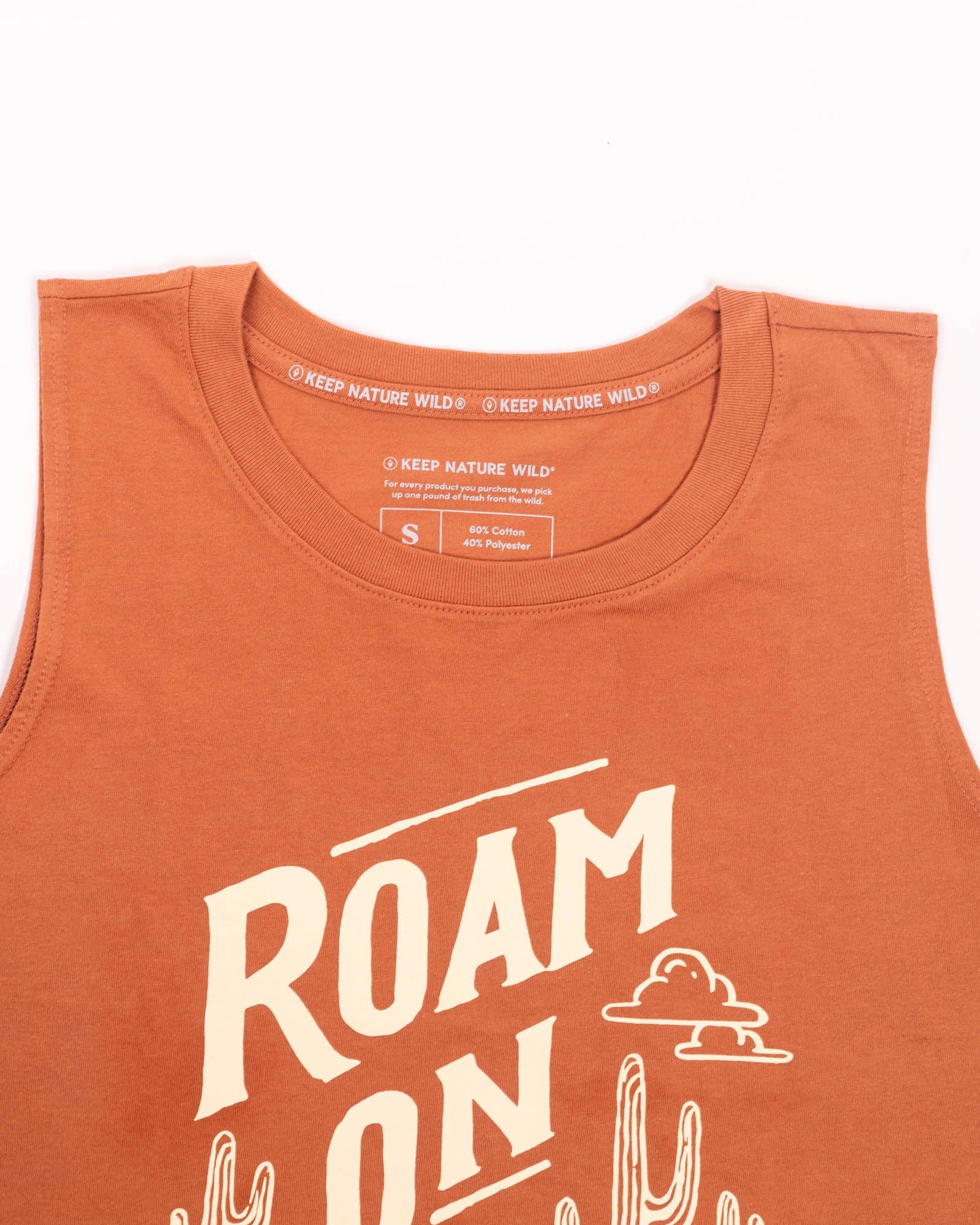 Keep Nature Wild Tank Roam On Women's Muscle Tank | Redwood