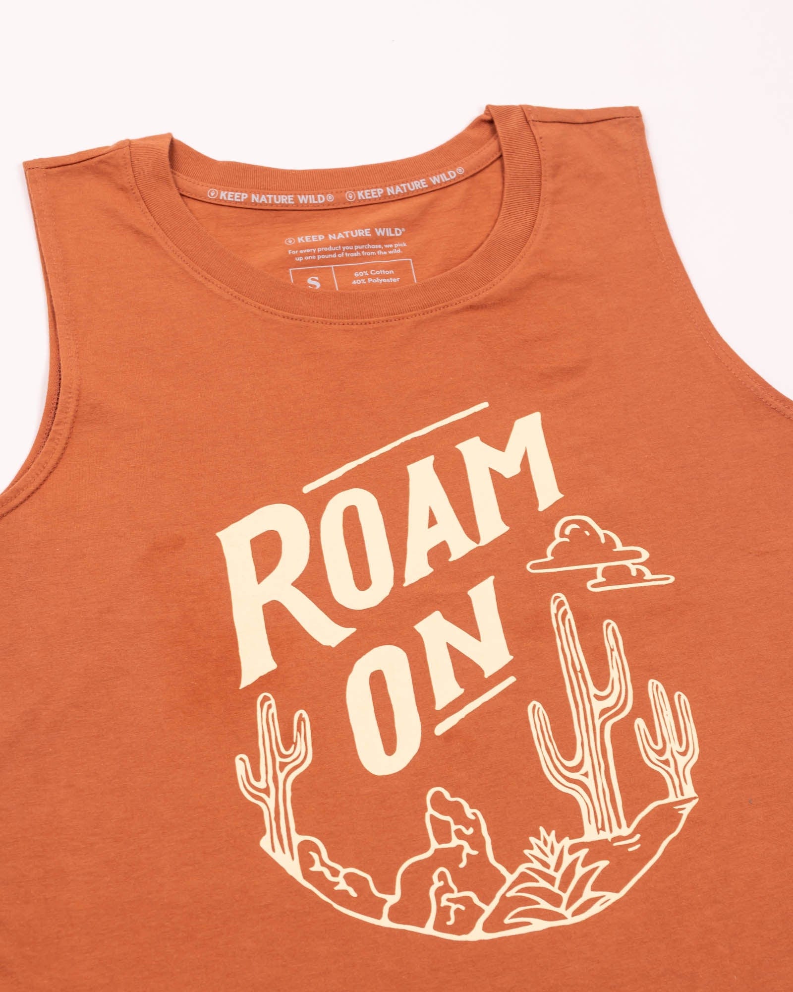 Keep Nature Wild Tank Roam On Women's Muscle Tank | Redwood