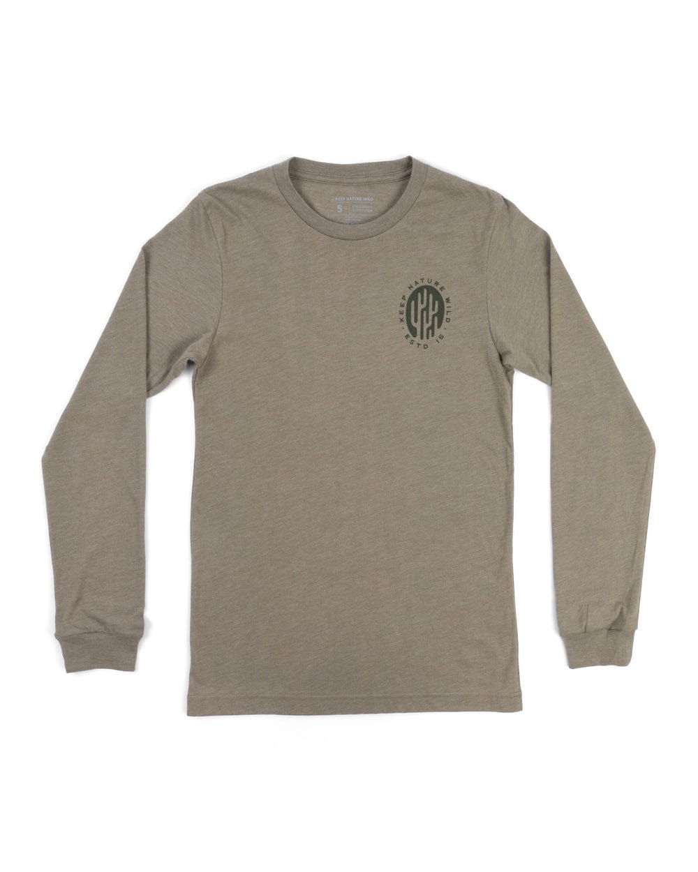 Keep Nature Wild Long Sleeve Saguaro Badge Unisex Long Sleeve | Olive