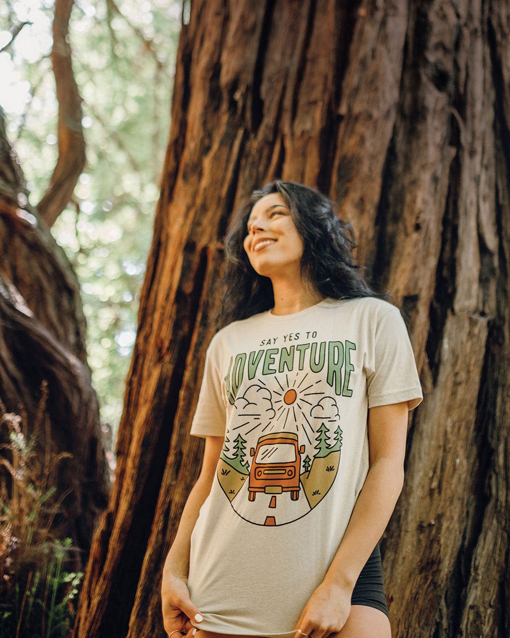 Keep Nature Wild Tee Say Yes to Adventure Unisex Tee | Natural