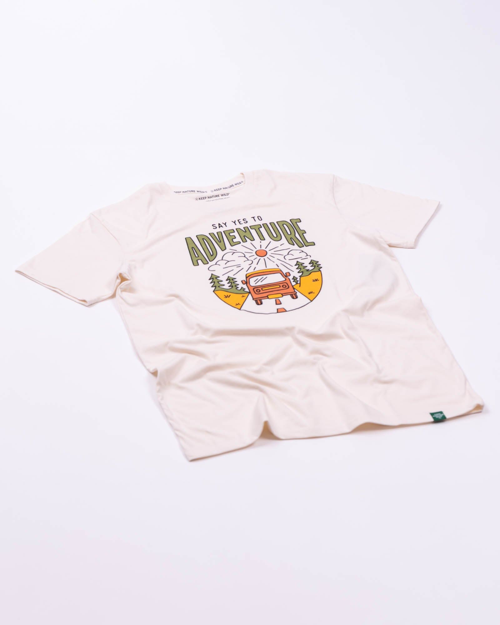 Keep Nature Wild Tee Say Yes to Adventure Unisex Tee | Natural