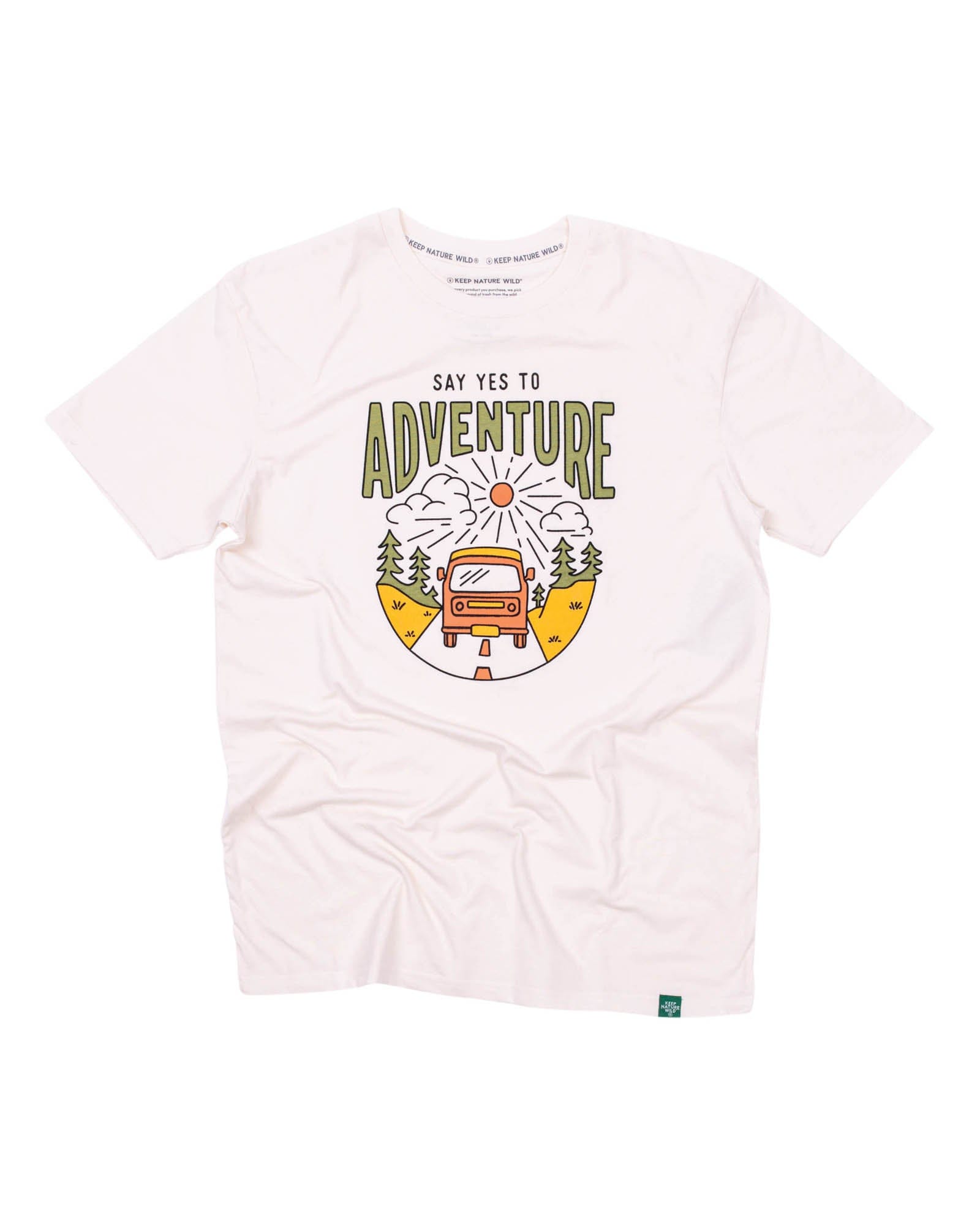 Keep Nature Wild Tee Say Yes to Adventure Unisex Tee | Natural