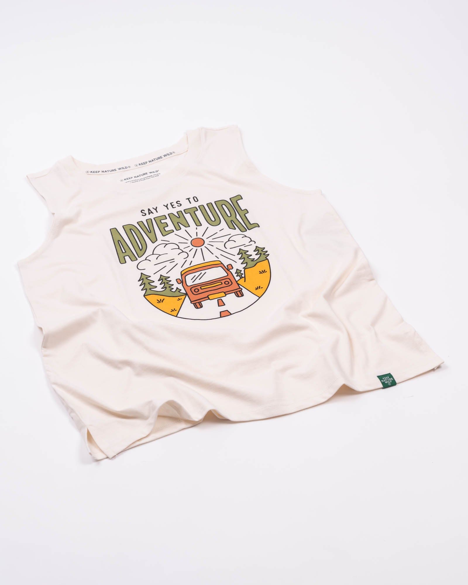 Keep Nature Wild Tank Say Yes to Adventure Women's Muscle Tank | Heather Natural