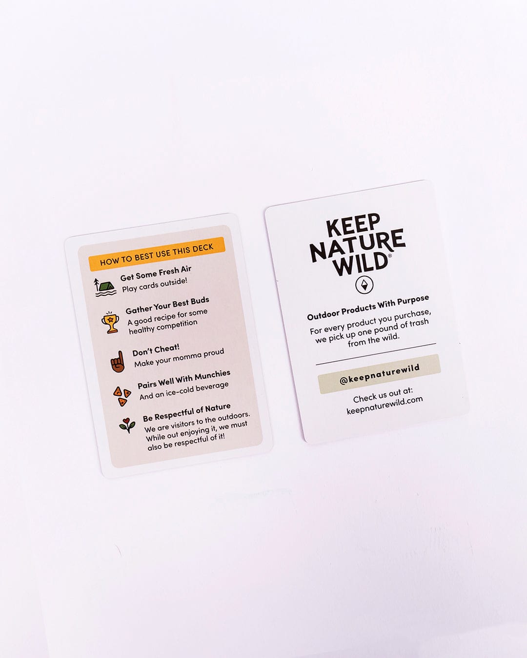 Keep Nature Wild Playing Cards Seasons of Squatch Playing Cards