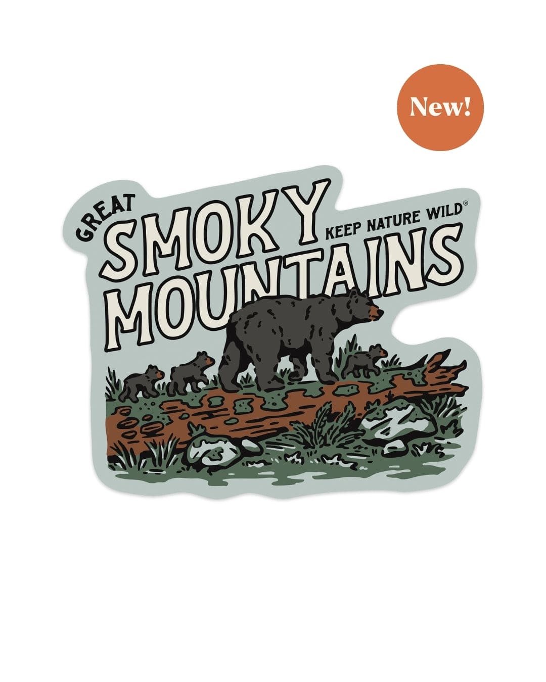 Keep Nature Wild Sticker Smoky Mountain Bears | Sticker