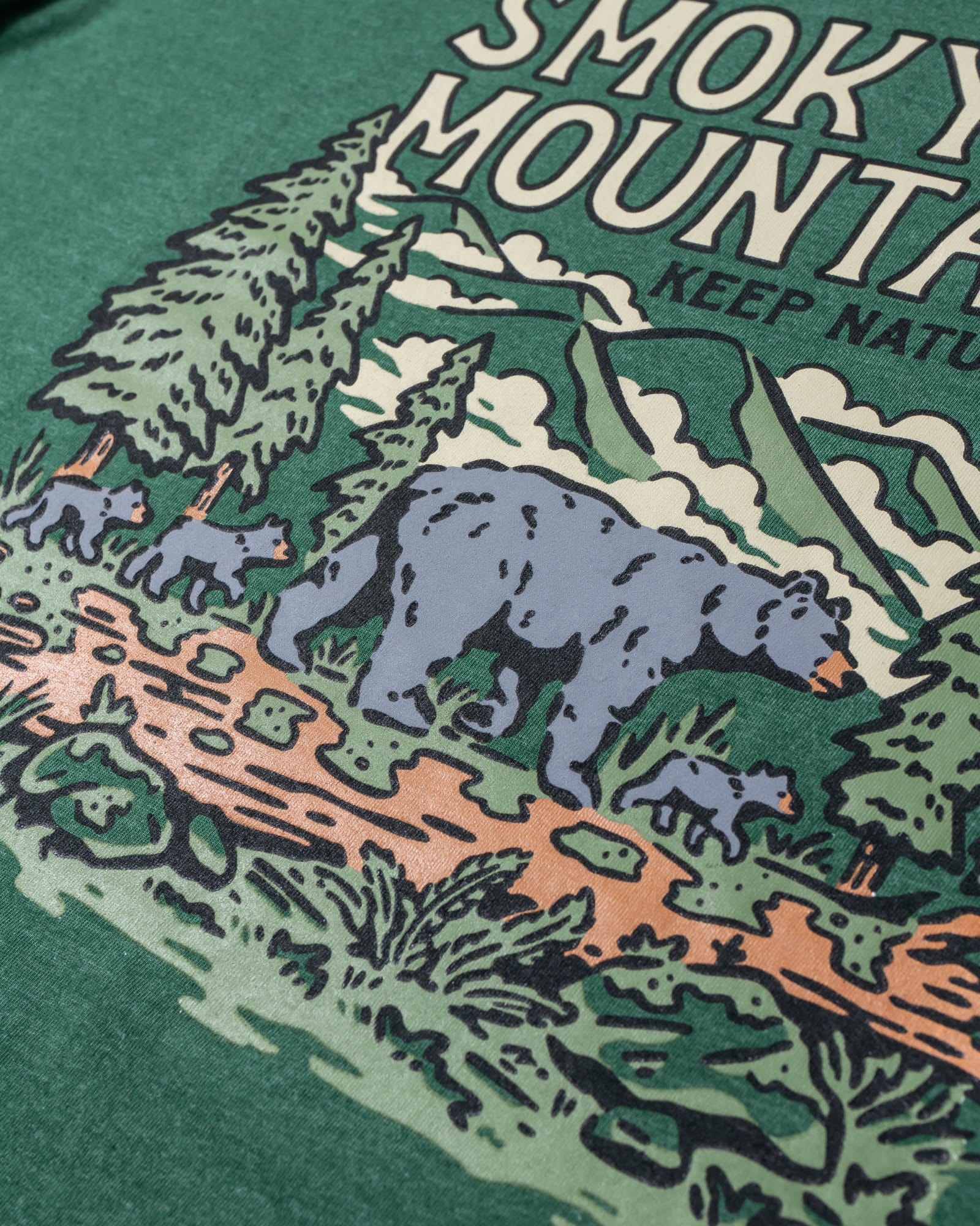 Keep Nature Wild Tee Smoky Mountain Bears Unisex Tee | Heather Forest