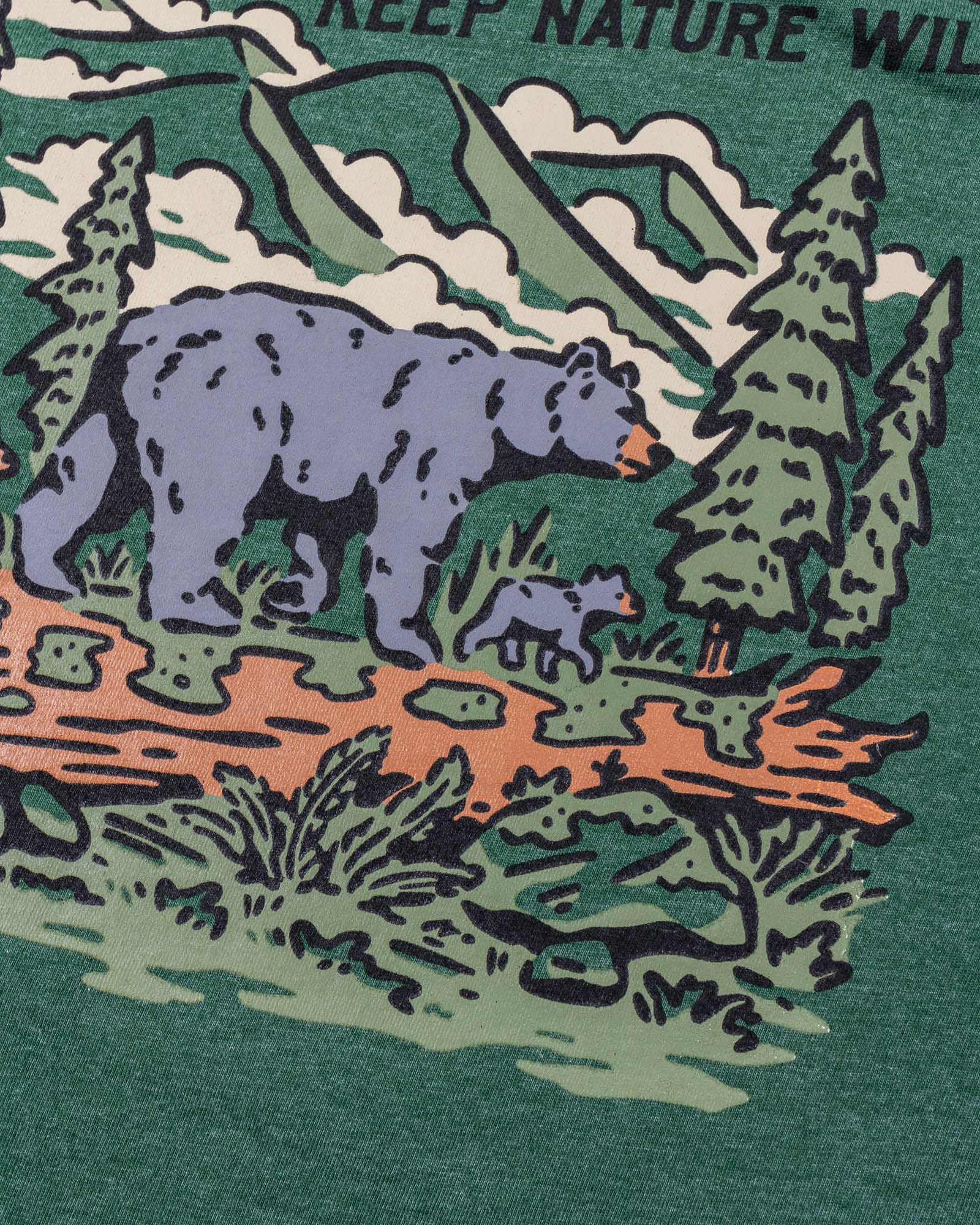 Keep Nature Wild Tee Smoky Mountain Bears Unisex Tee | Heather Forest