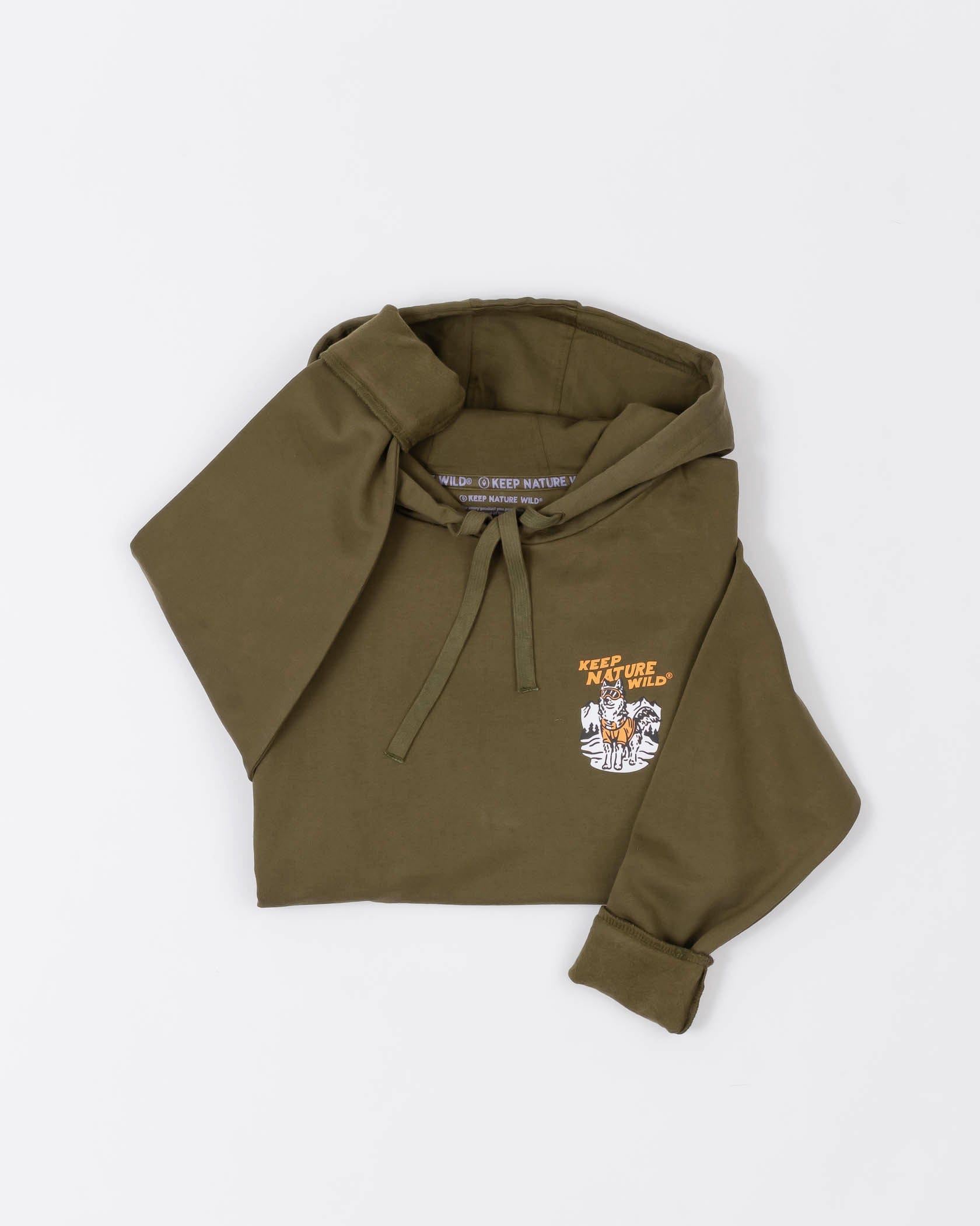 Keep Nature Wild Outerwear Snow Much Fun Pullover Hoodie | Olive