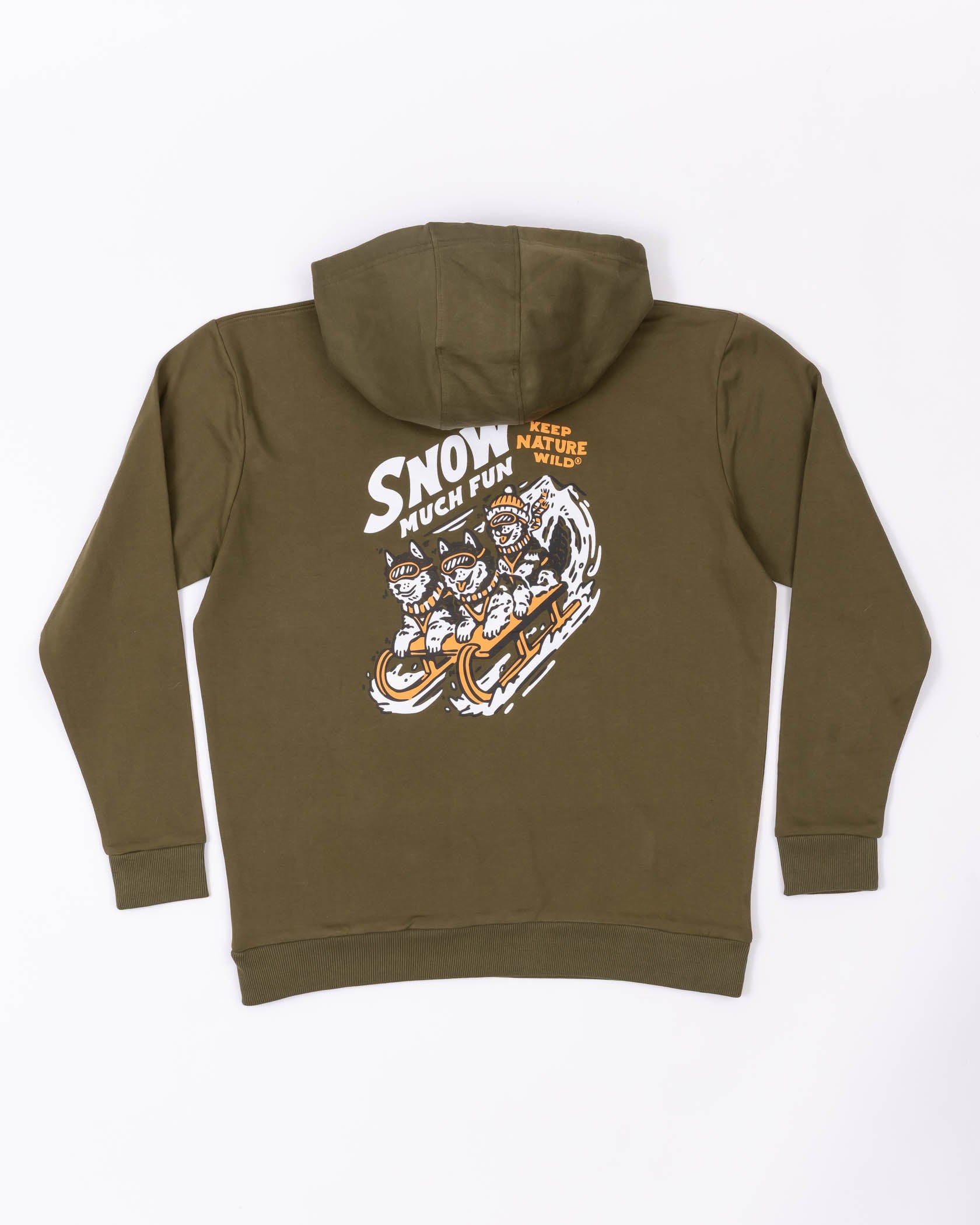 Keep Nature Wild Outerwear Snow Much Fun Pullover Hoodie | Olive