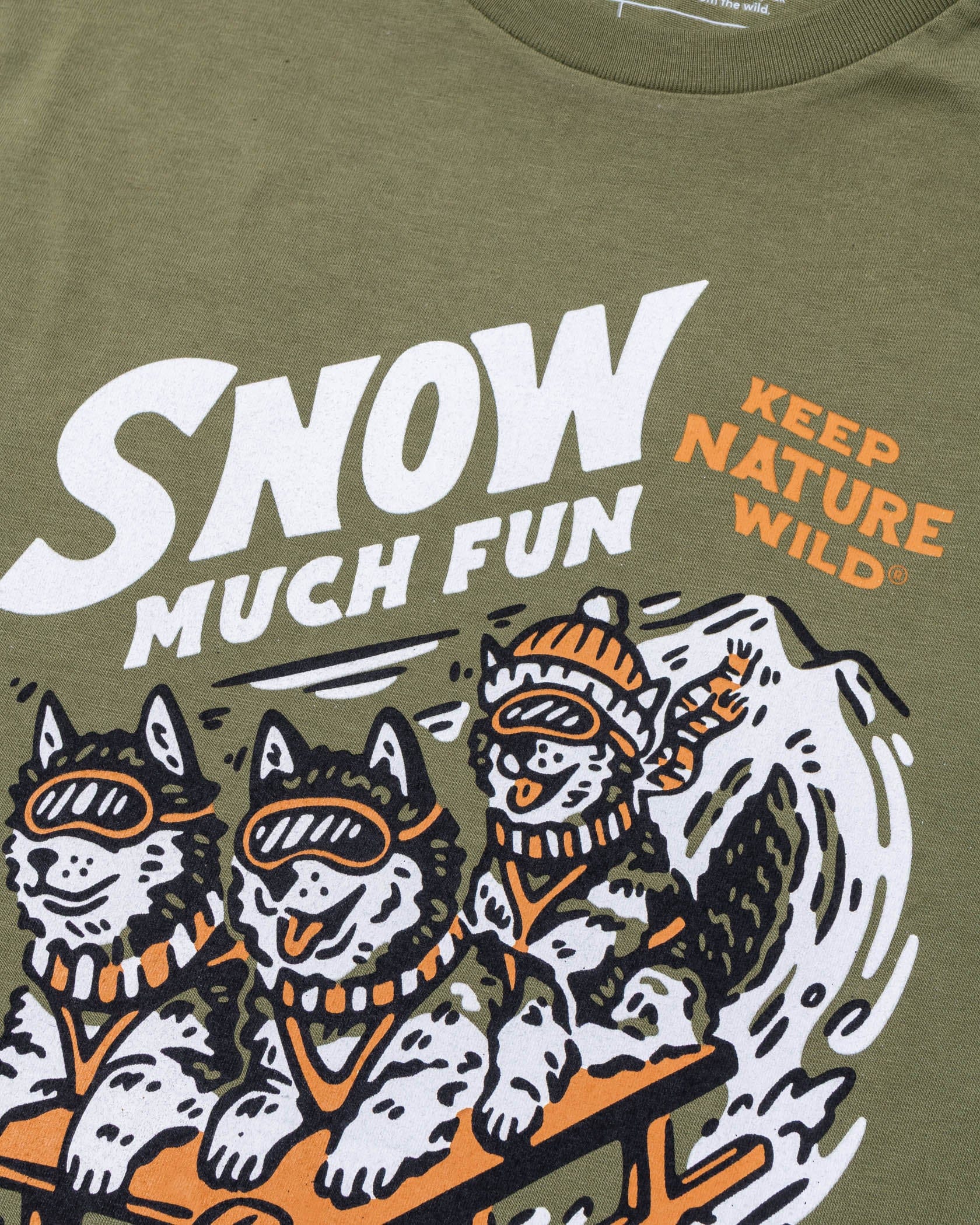 Keep Nature Wild Long Sleeve Snow Much Fun Unisex Long Sleeve Shirt | Olive
