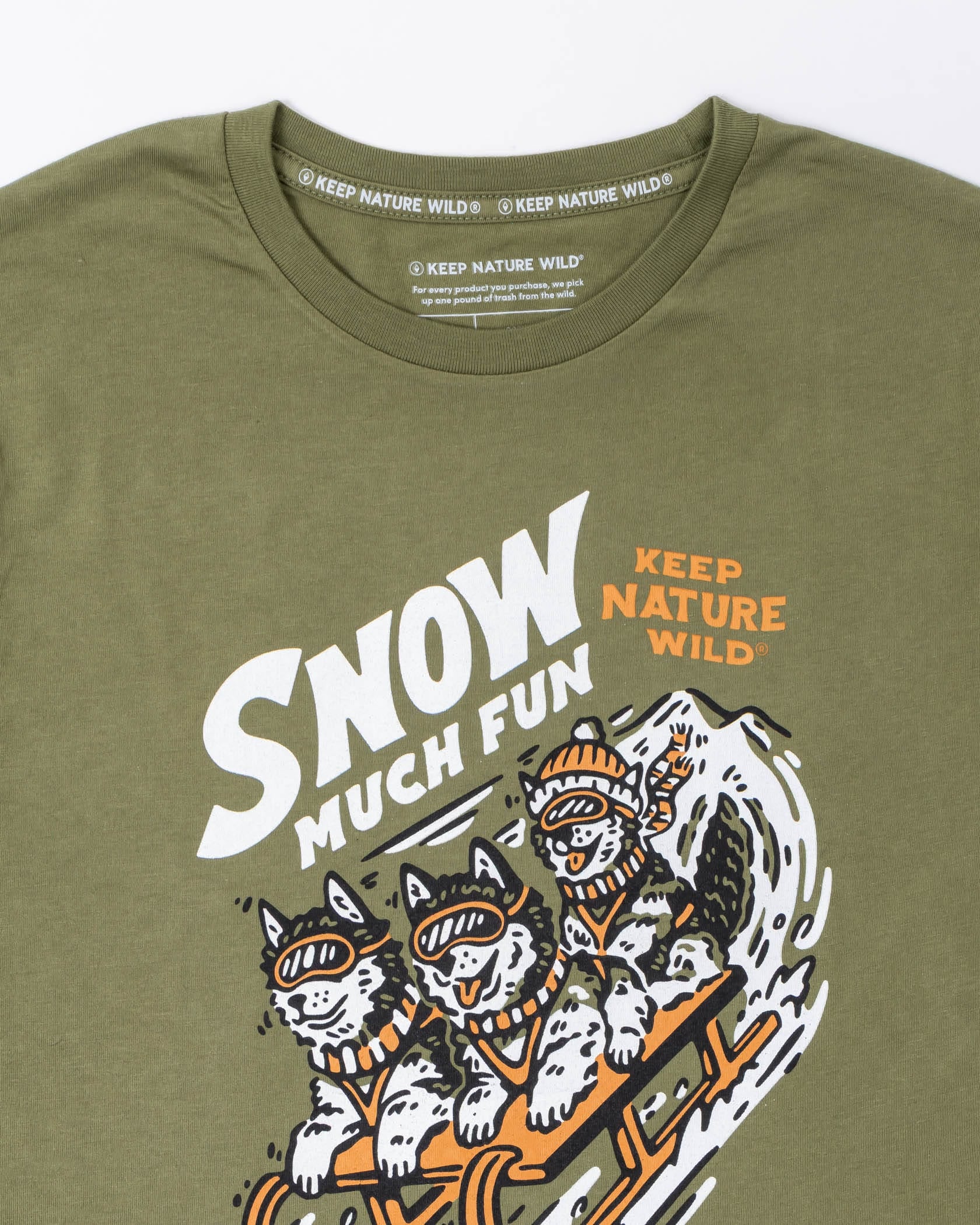 Keep Nature Wild Long Sleeve Snow Much Fun Unisex Long Sleeve Shirt | Olive