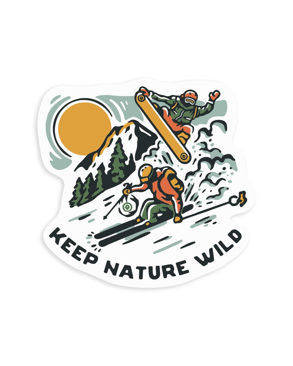 Keep Nature Wild Sticker Snow Slopes | Sticker
