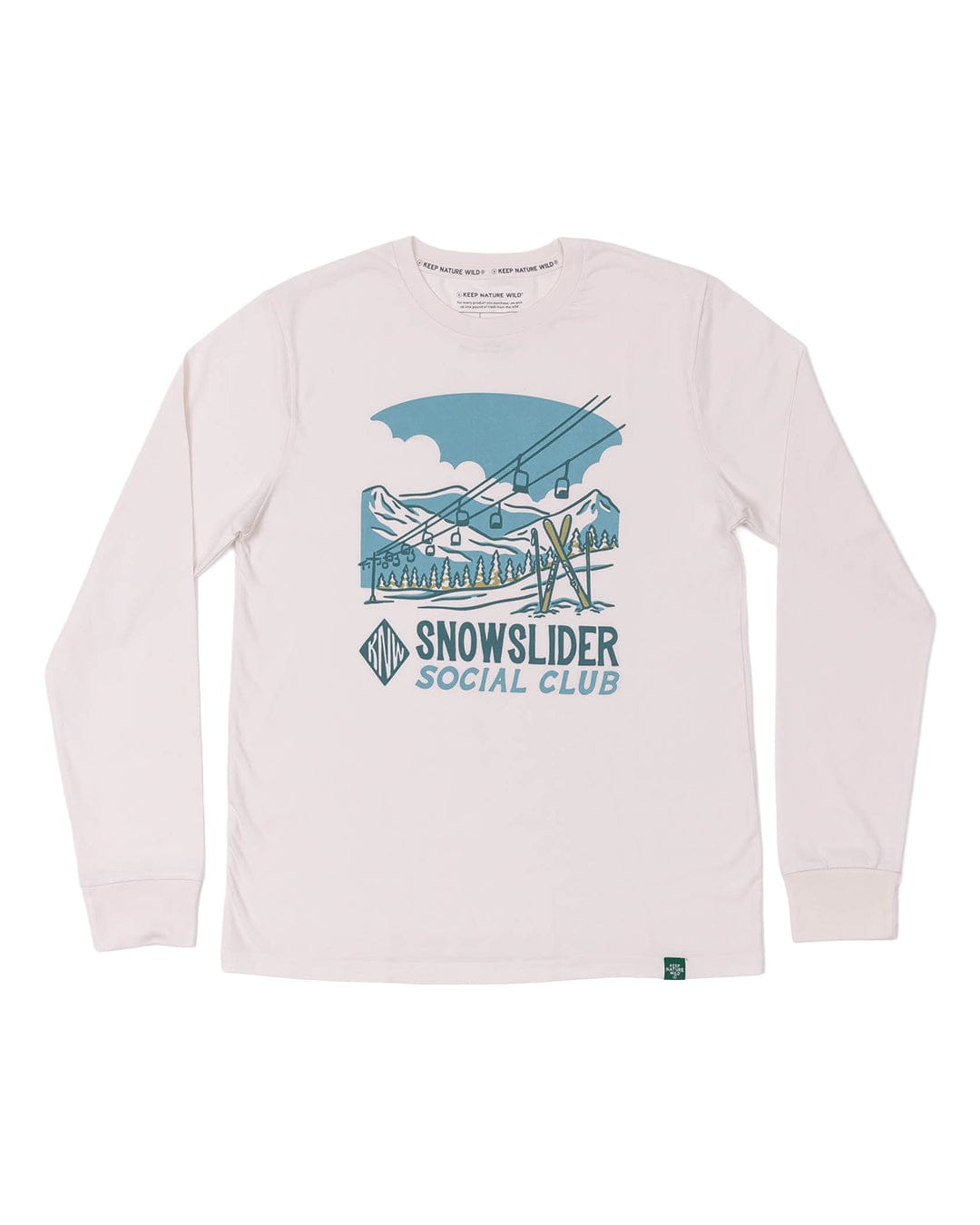 Keep Nature Wild Long Sleeve Snowslider Social Club Unisex Long Sleeve Shirt | Natural