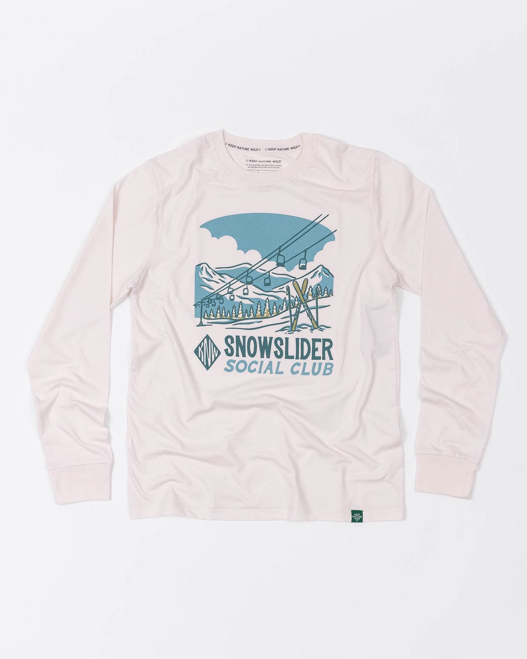 Keep Nature Wild Long Sleeve Snowslider Social Club Unisex Long Sleeve Shirt | Natural