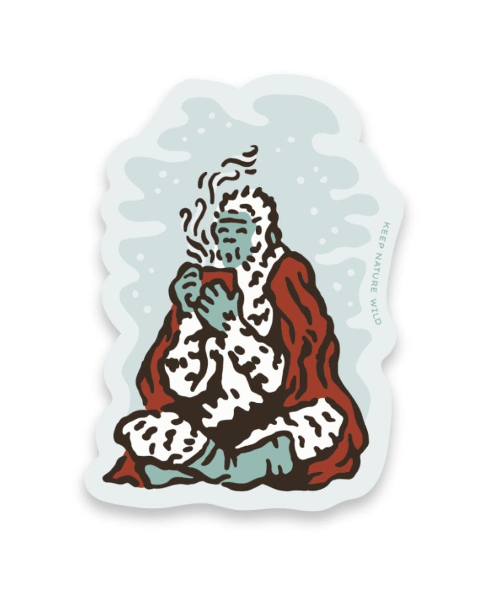 Keep Nature Wild Sticker Squatch Winter Cozy | Sticker