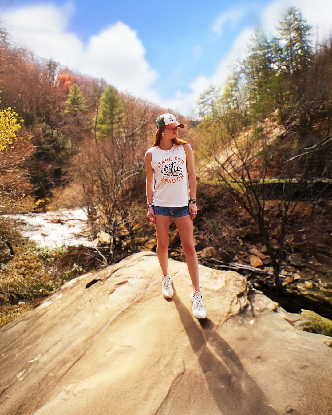 Keep Nature Wild Tank Stand For Women's Muscle Tank | Heather Natural